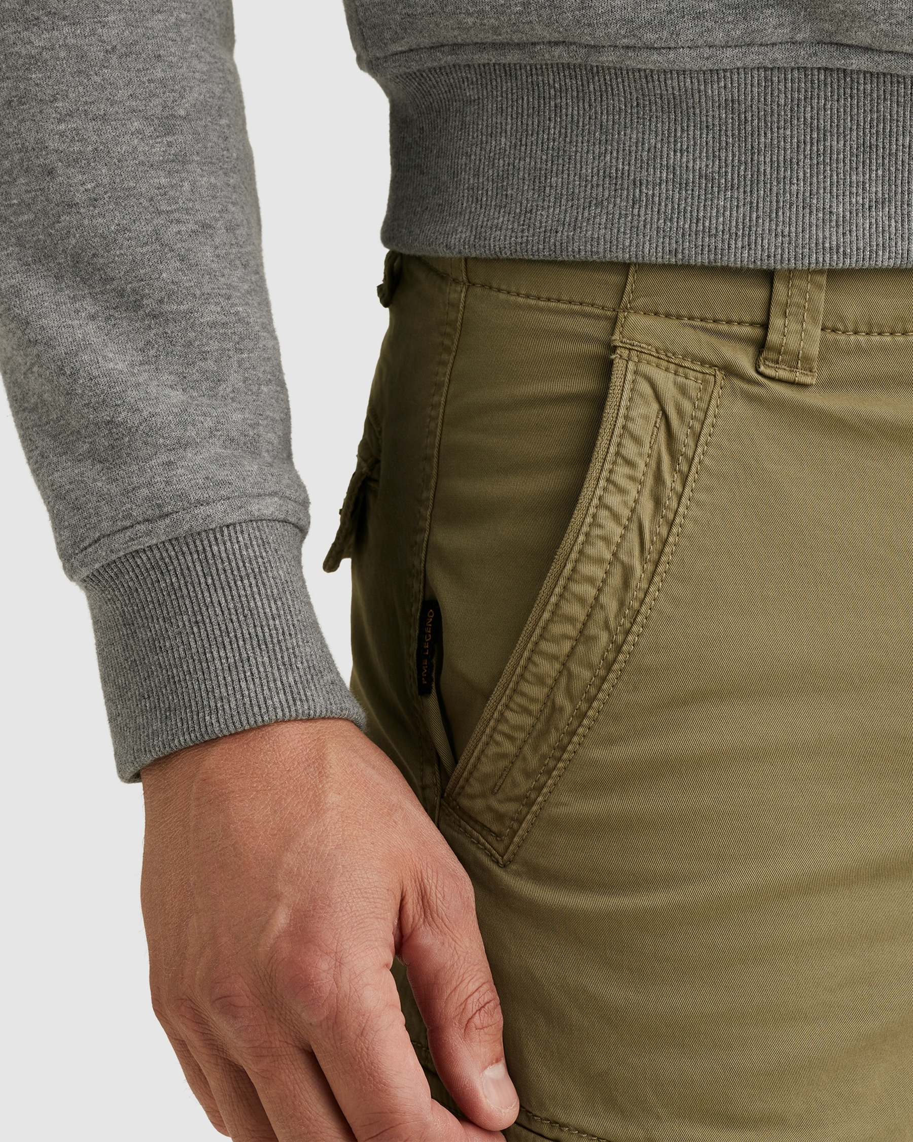 PME LEGEND Cargohose »Nordrop Stretch Twill«  mit Logo Stickerei