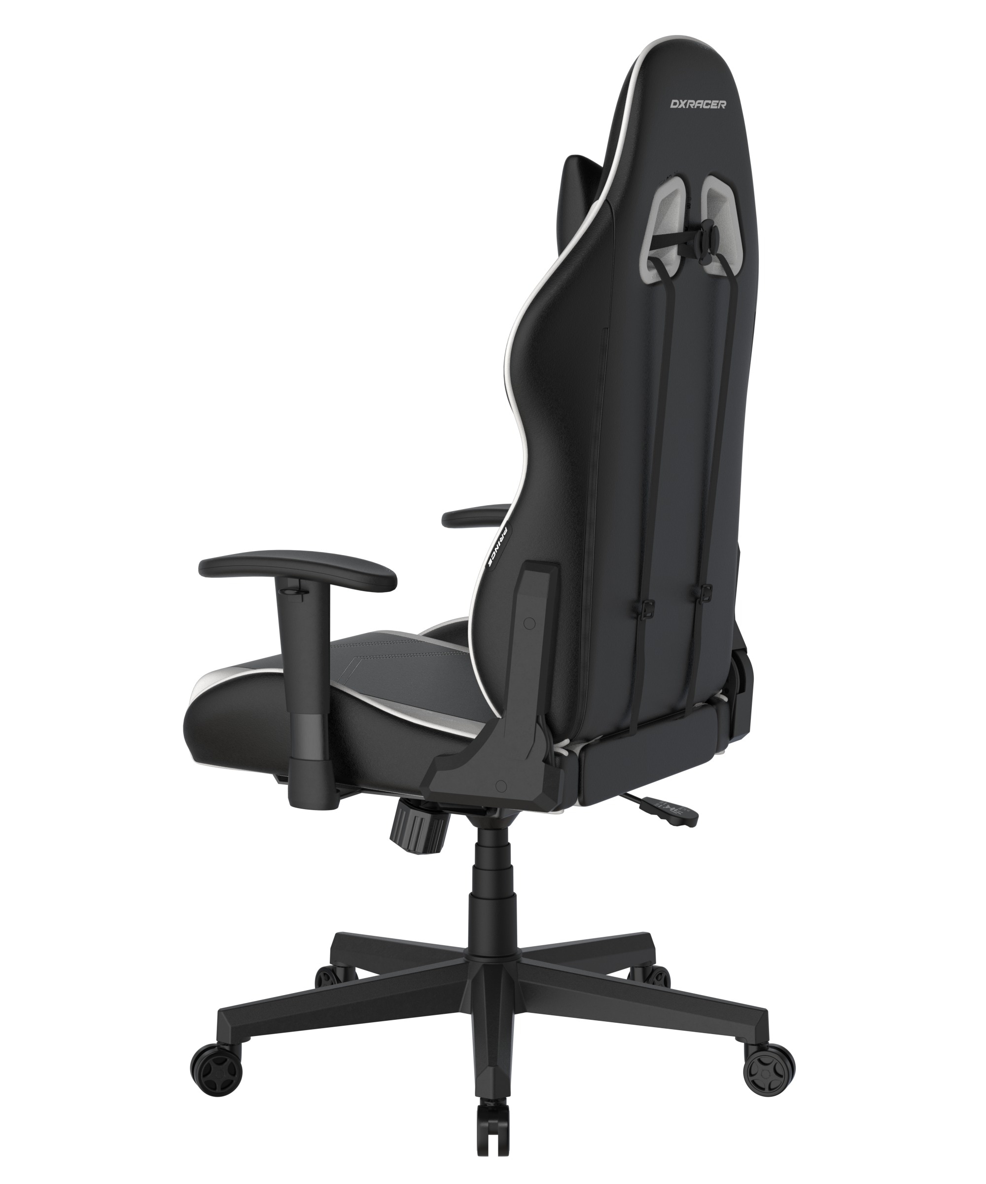 DXRacer Gaming-Stuhl »Prince Gaming Chair Regular L, PVC, schwarz weiß«