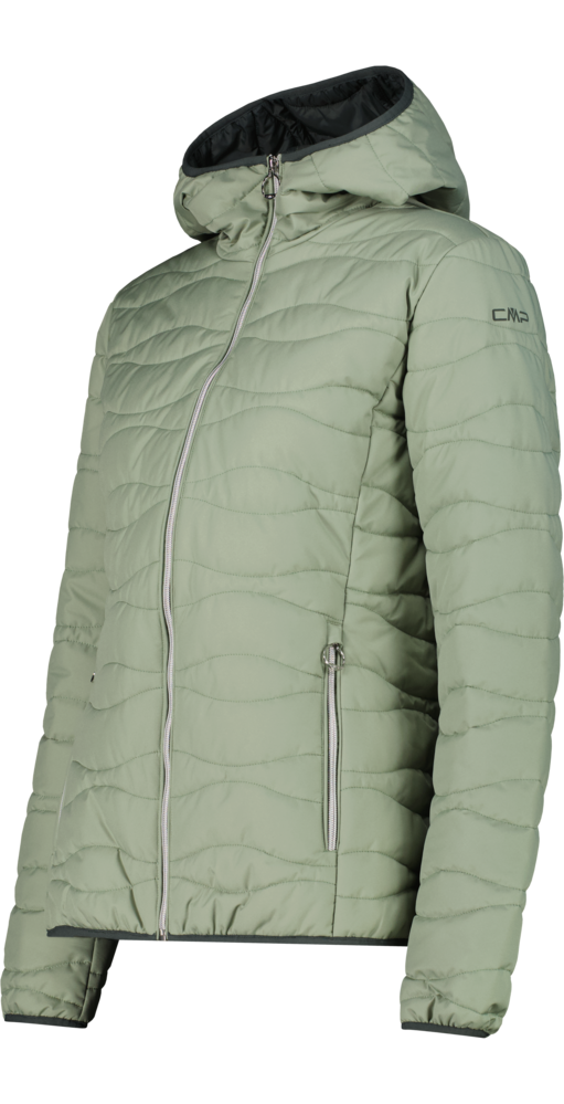 CMP Steppjacke »WOMAN JACKET FIX HOOD« mit Kapuze winddicht, wasserabweisend, atmungsaktiv