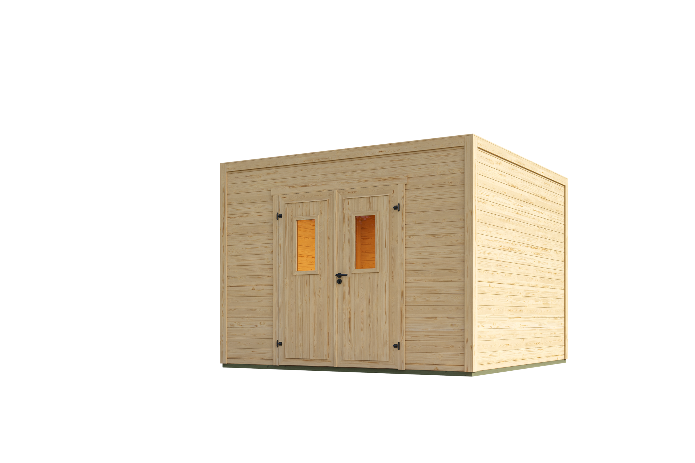 Nordic Holz Gartenhaus »Felix 3« kleiner stilvoller Schuppen mit Flachdach
