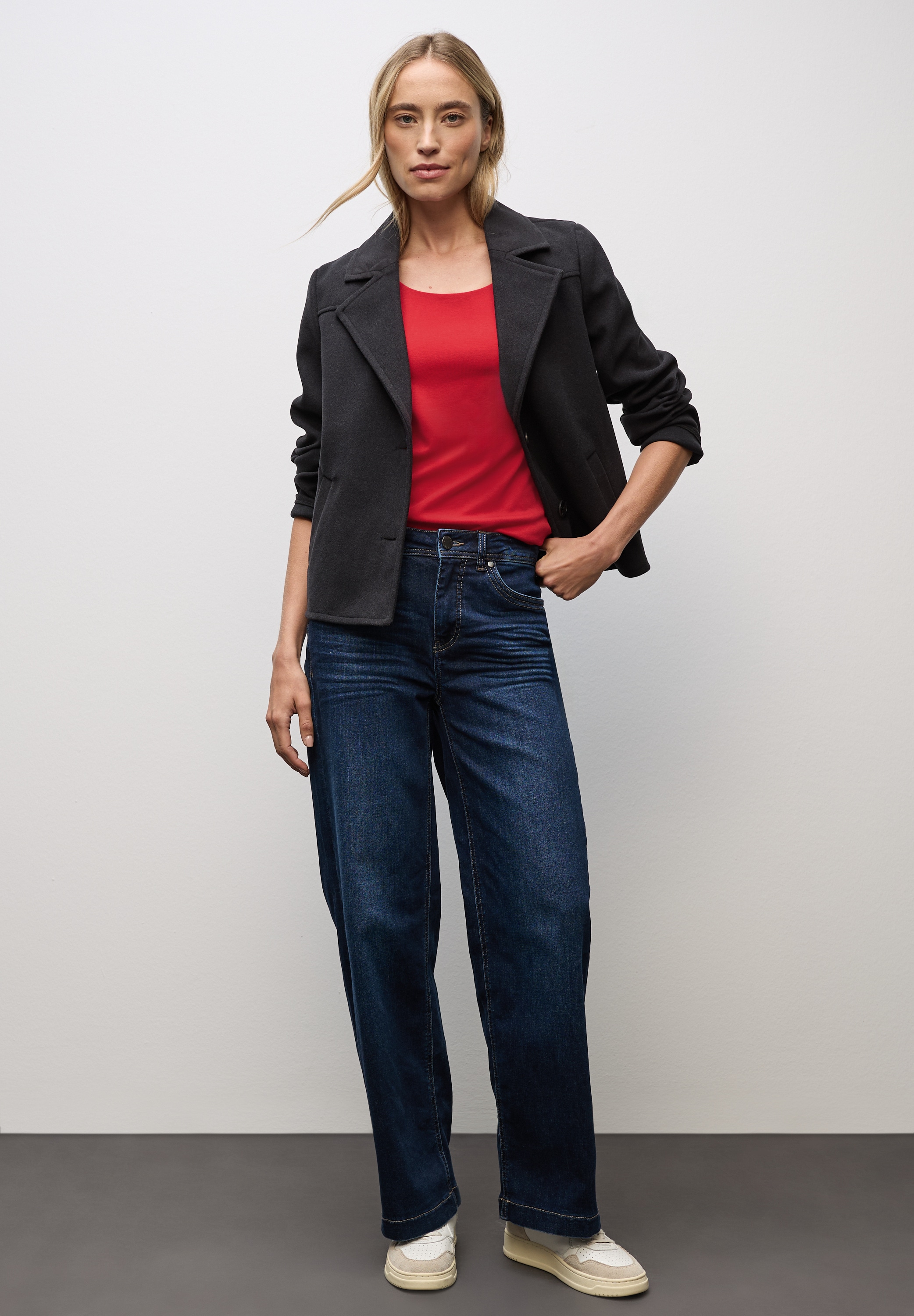 STREET ONE 3/4-Arm-Shirt »Style Pania« im Basic-Style, mit Rundhals