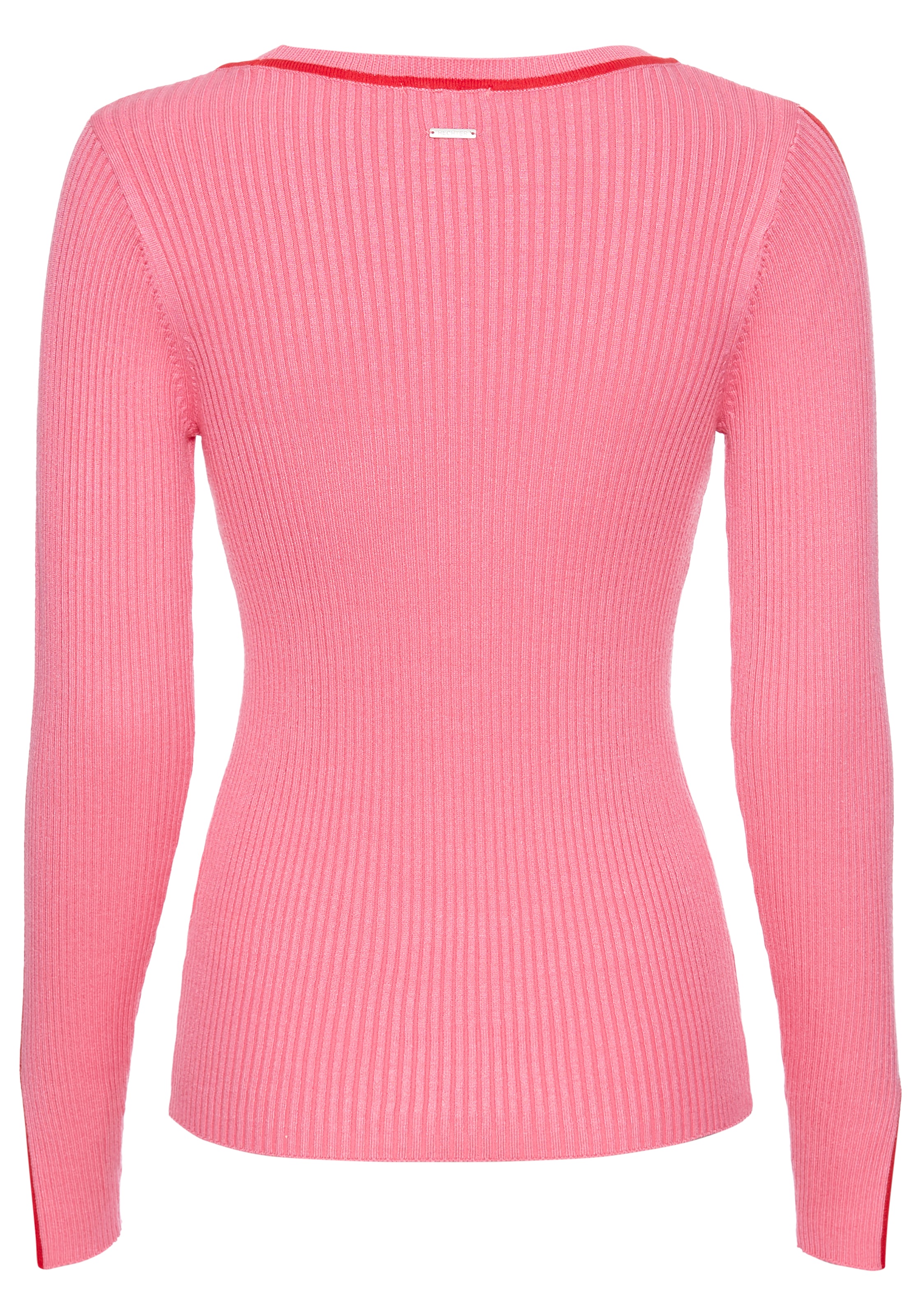 HECHTER PARIS Strickpullover, mit Kontrastdetails
