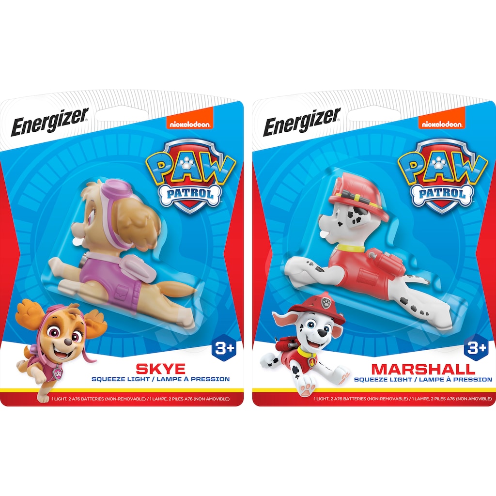 PAW PATROL Taschenlampe »Set Paw Patrol Marshall + Skye«, (Set, 2 St.)