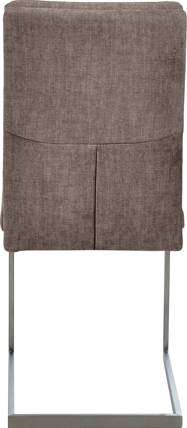 K+W Komfort & Wohnen Freischwinger () stabiles Hochkantrohr, Untergestell in Edelstahloptik oder schwarz