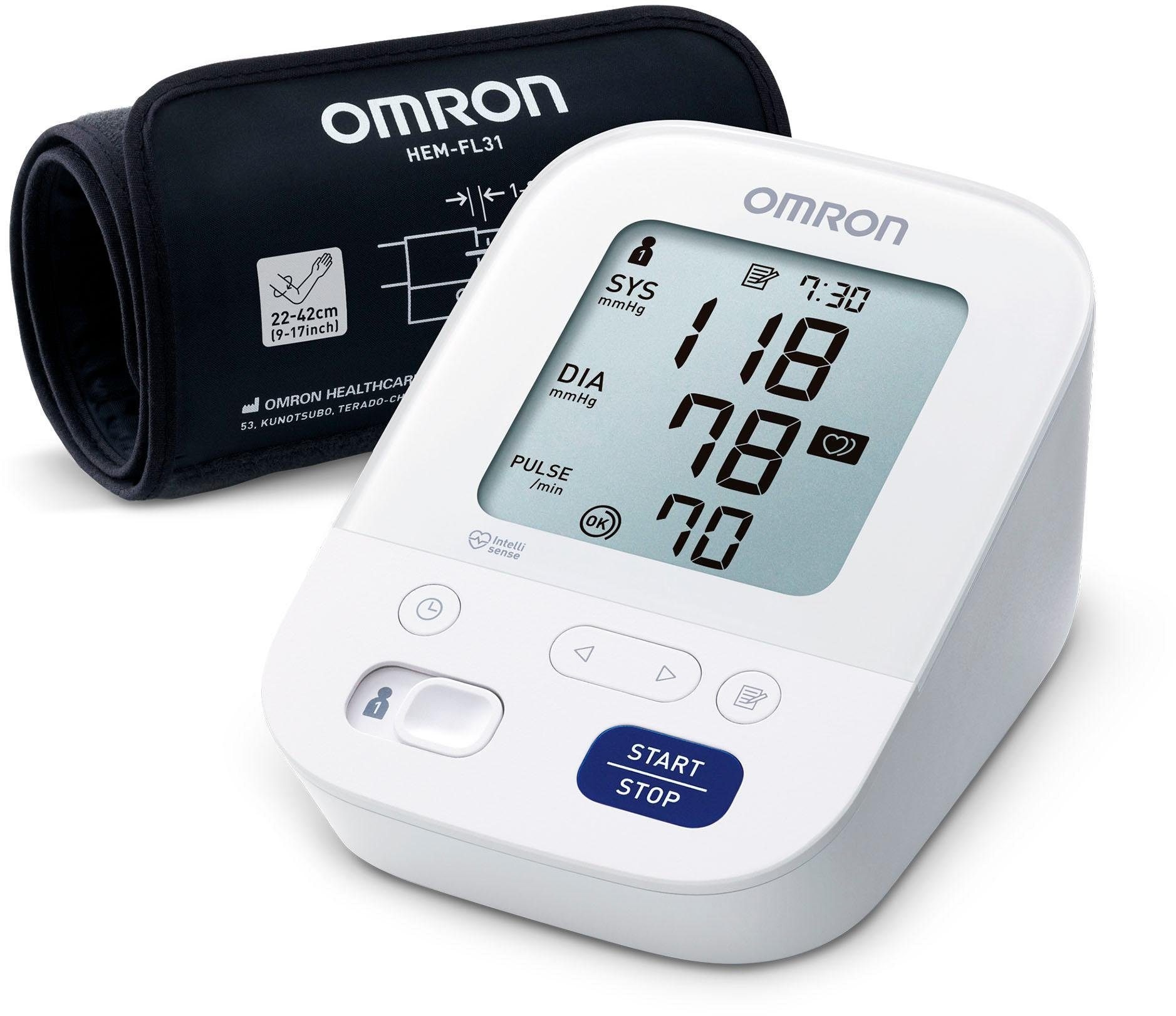 Omron Oberarm-Blutdruckmessgerät »X3 Comfort«, mit Bluthochdruckindikator