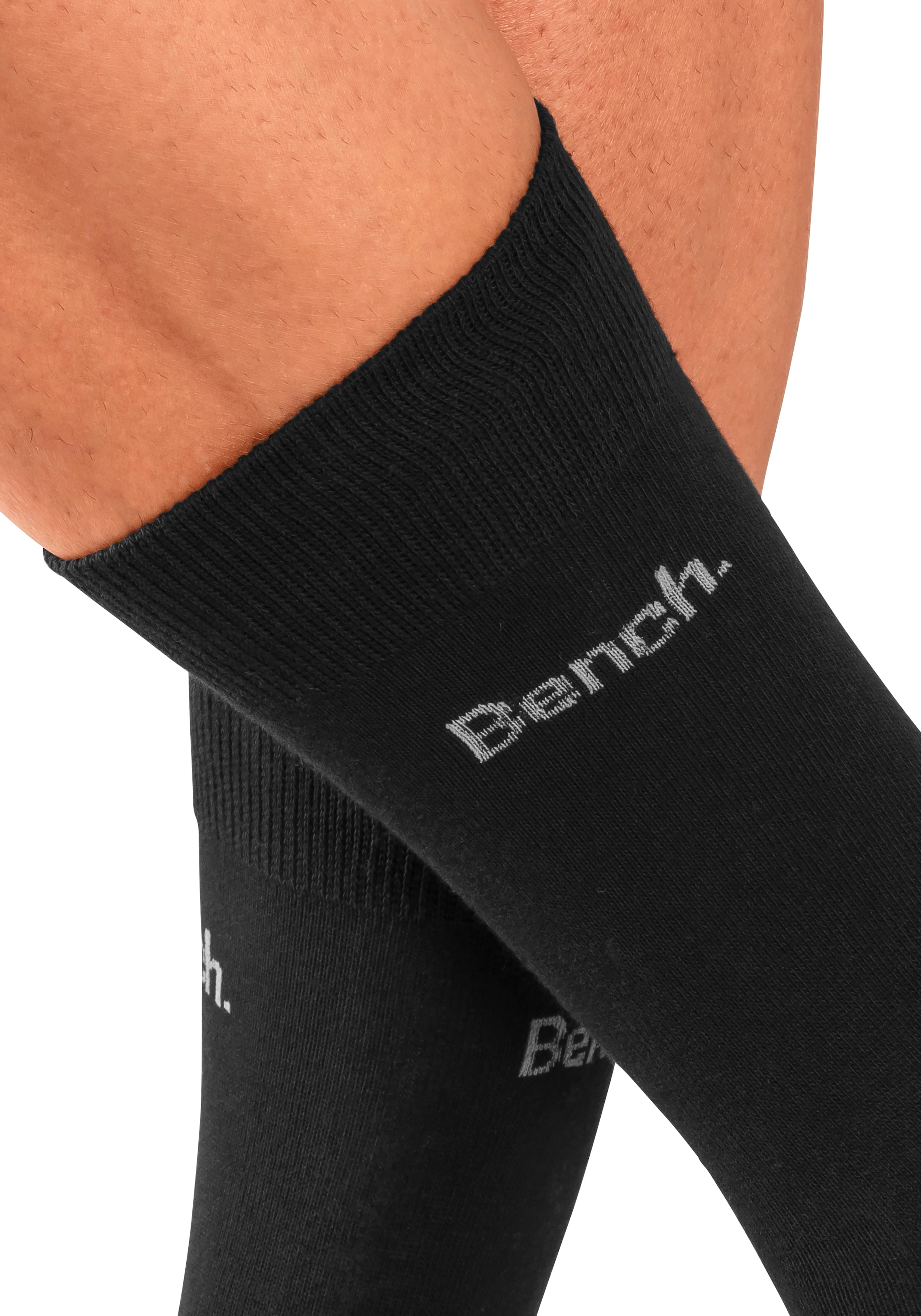 Bench. Basicsocken, (4 Paar), in angenehm weicher Markenqualität