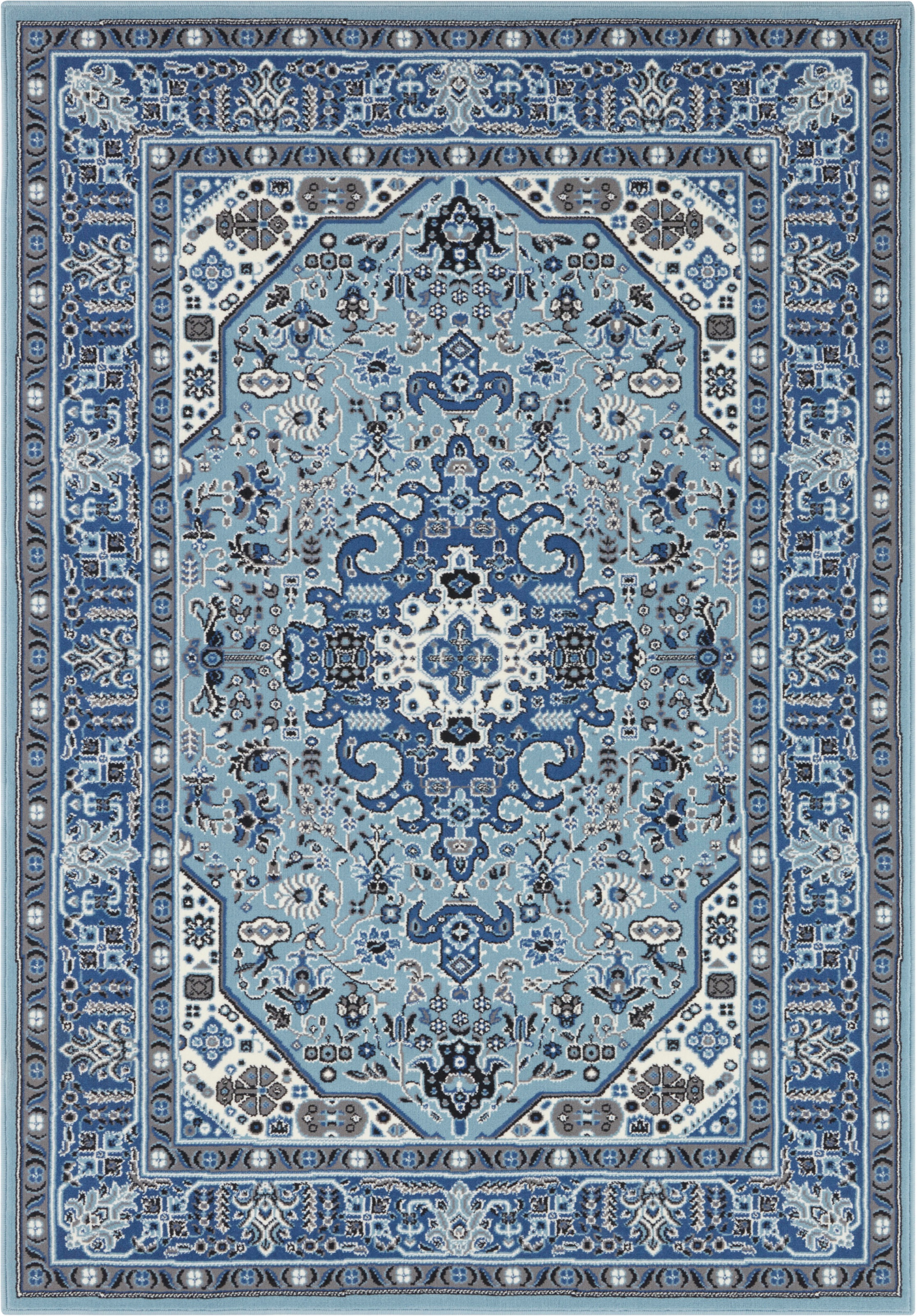 NOURISTAN Teppich »Skazar Isfahan«, rechteckig, 9 mm Höhe, Kurzflor, Orient, Läufer, Vintage, Esszimmer, Wohnzimmer, Flur