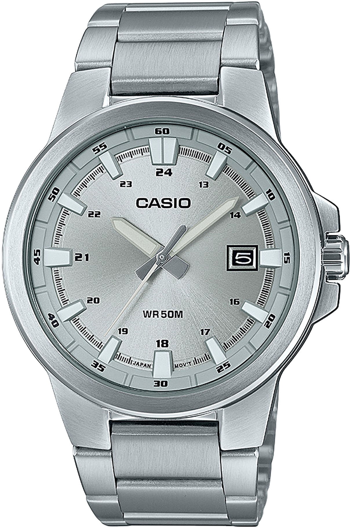 Casio Collection Quarzuhr »MTP-E173D-7AVEF«, Armbanduhr, Herrenuhr, Damenuhr, analog, Datum