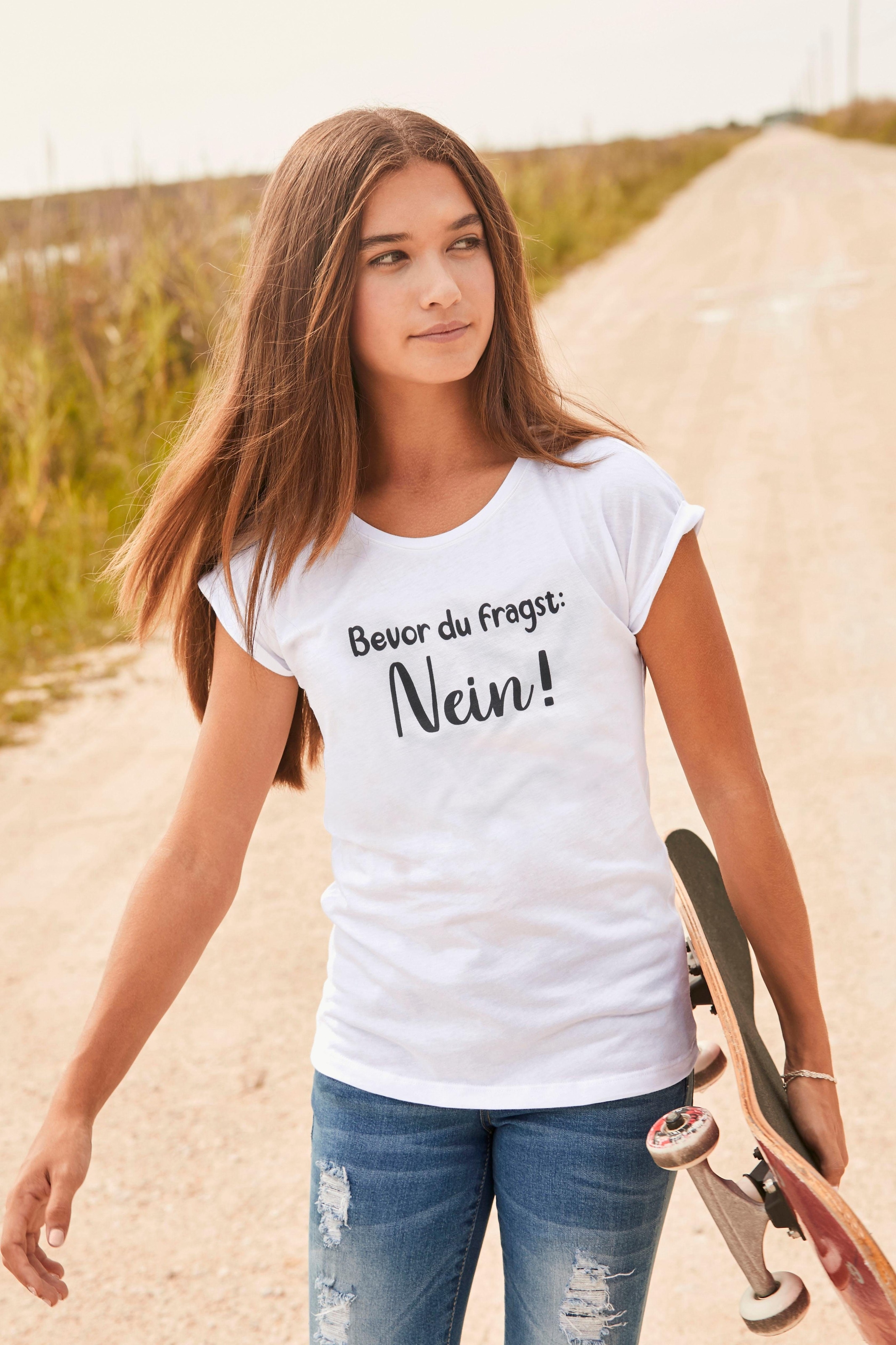 KIDSWORLD T-Shirt »Bevor Du bestellen in OTTO bei weiter Form legerer fragst: NEIN!«