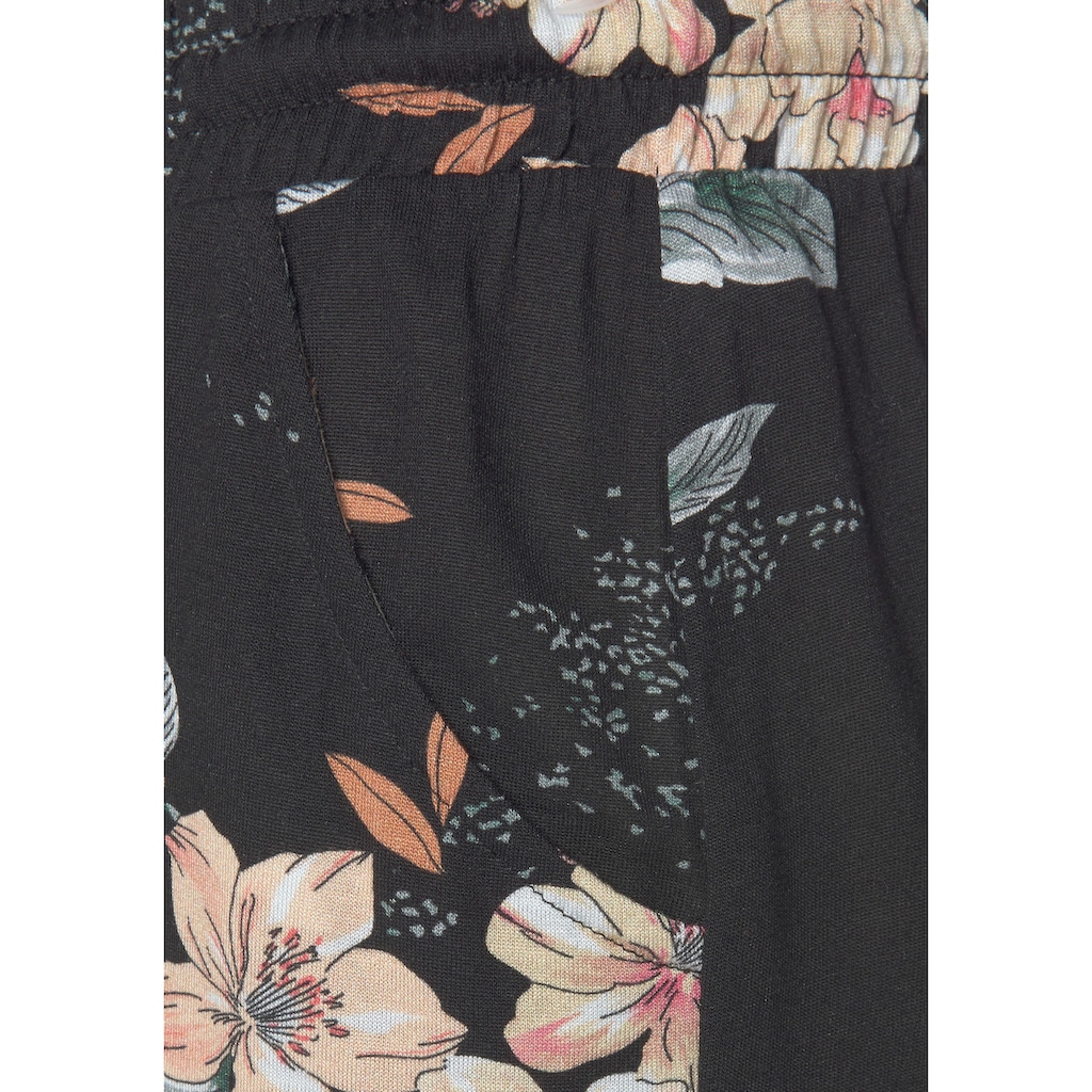 LASCANA Strandhose, mit Blumendruck