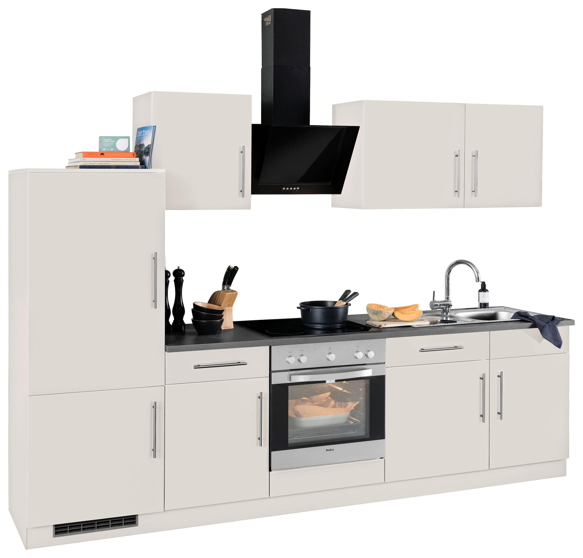 wiho Küchen Küchenzeile »Cali« ohne E-Geräte, Breite 280 cm