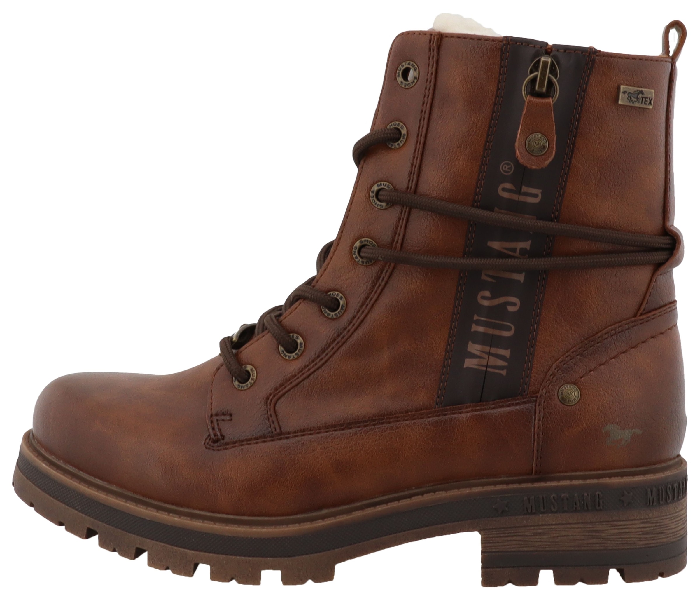 Mustang Shoes Winterboots »Darleen«  Schnürboots mit Profilsohle