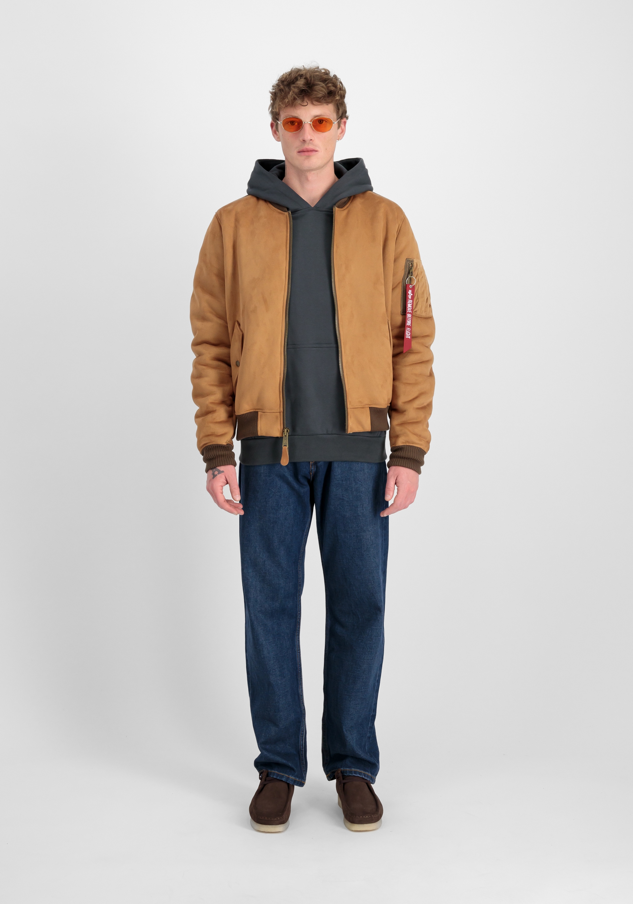 Alpha Industries Bomberjacke »MA-1 Faux Suede Bomberjacke«