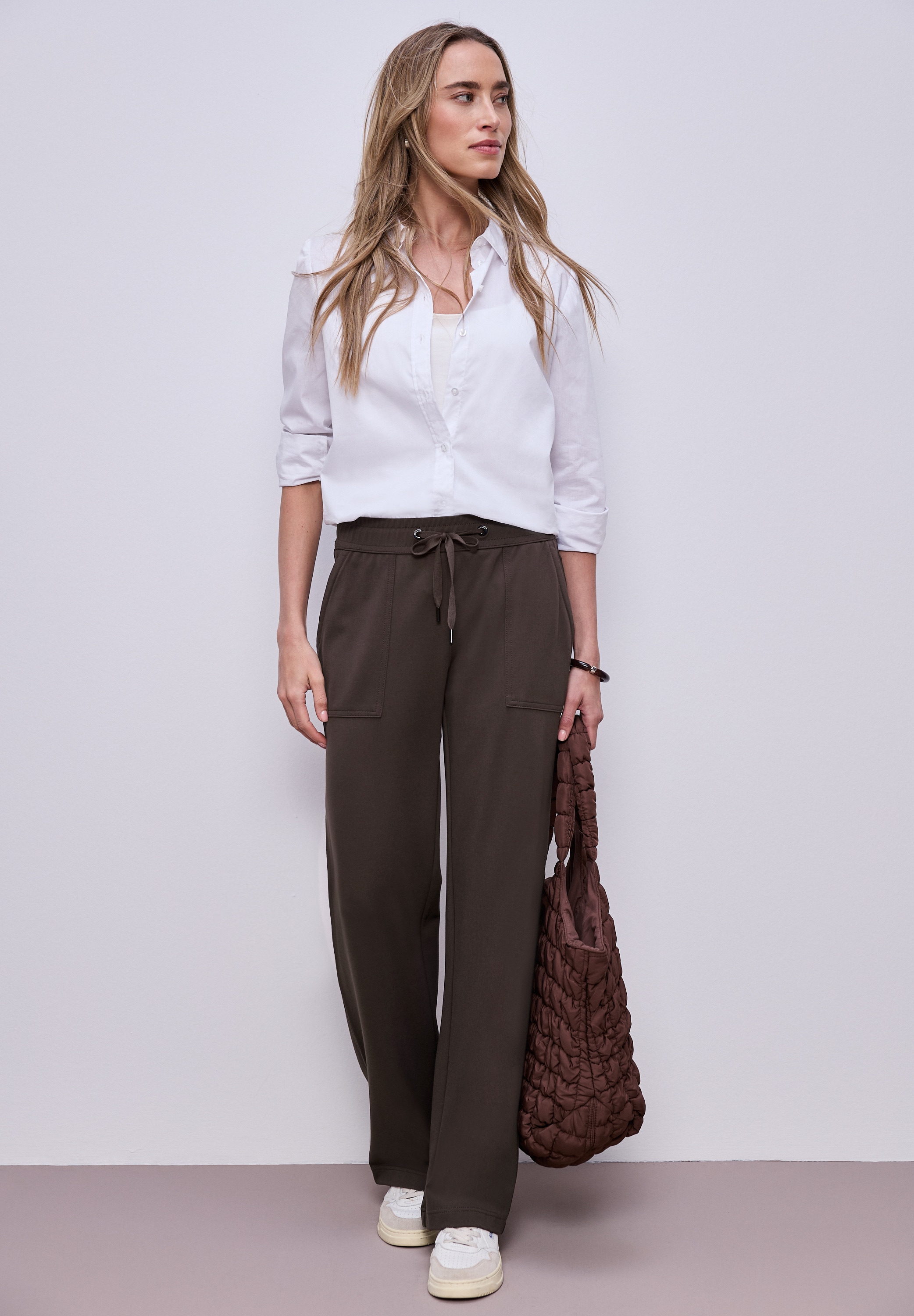 STREET ONE Stoffhose  Punto di Roma Hose, mit Viskose