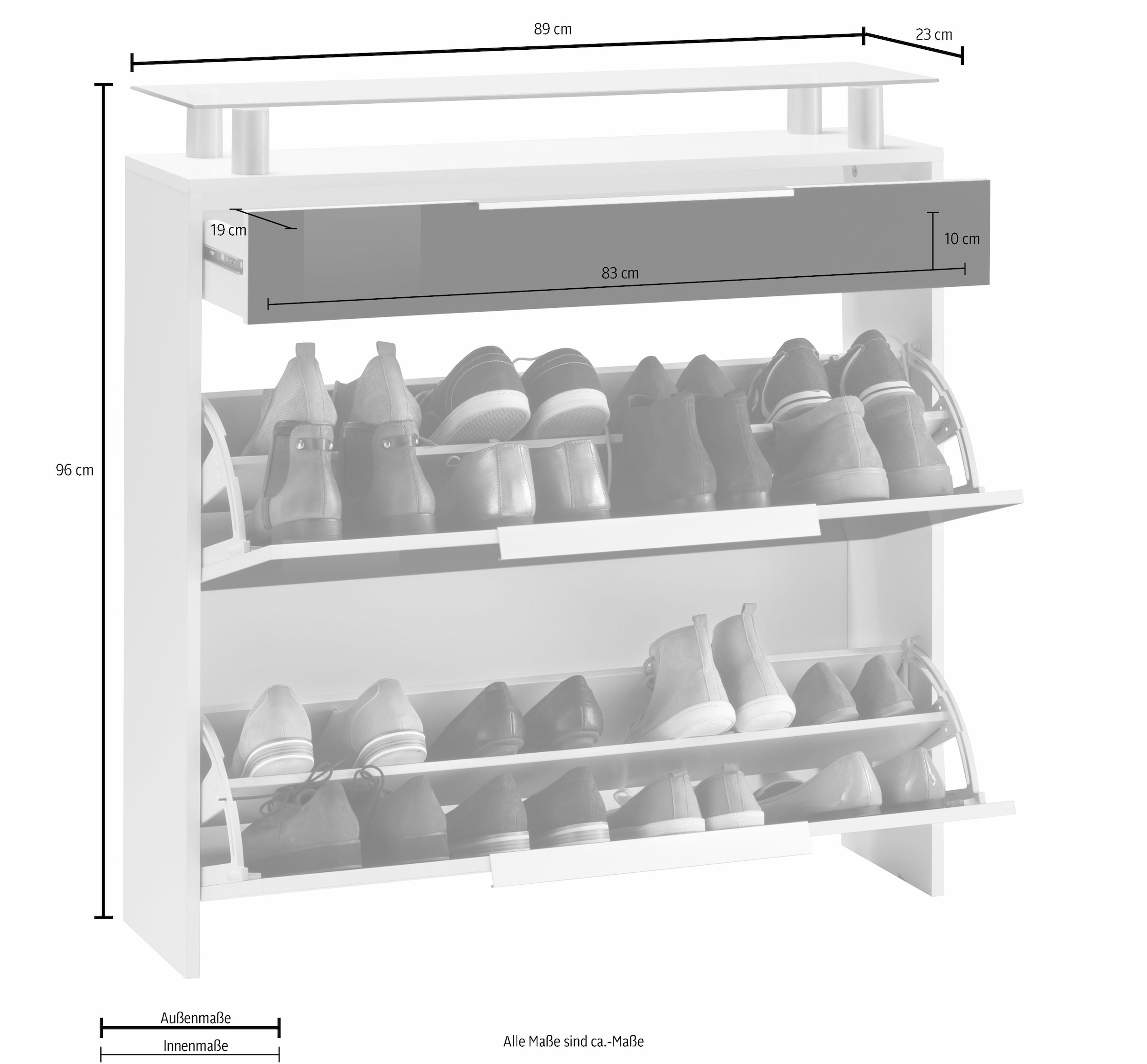 Breite hängend cm, bei Schuhschrank kaufen OTTO 89 Möbel »oliva«, borchardt