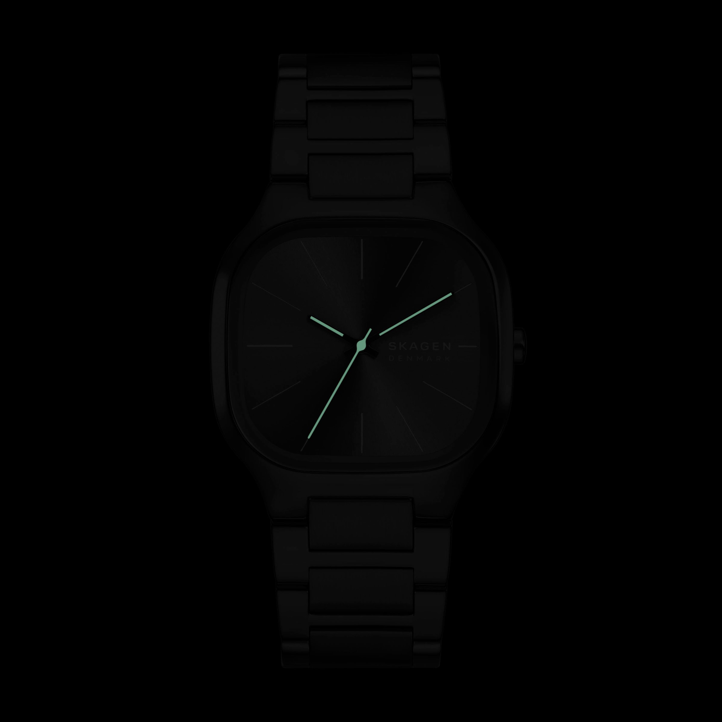 Skagen Quarzuhr »MELLEM«, Armbanduhr, Herrenuhr, Edelstahlarmband, analog