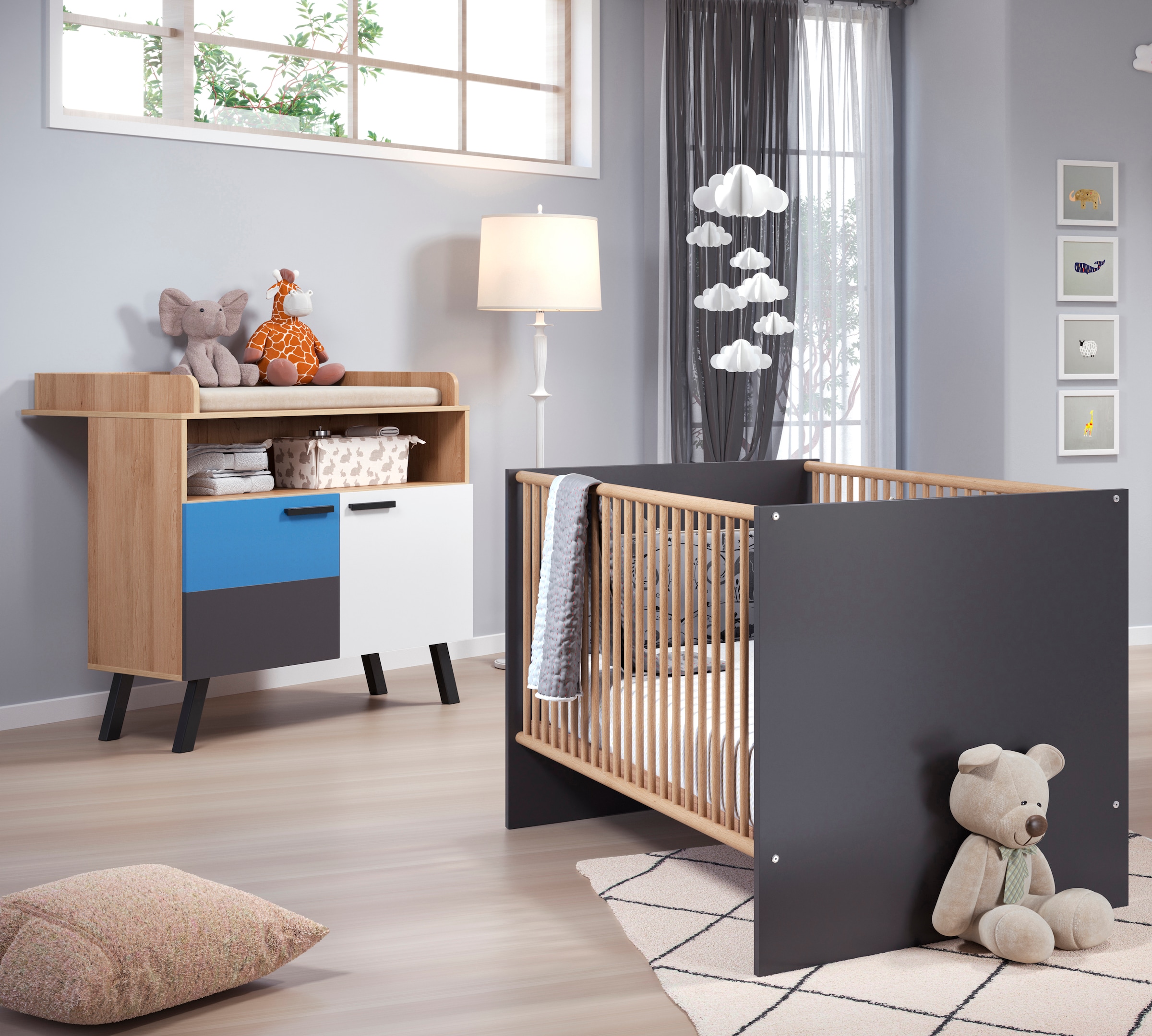 trendteam Babymöbel-Set »Mats«, (2 tlg.), neutrales Design