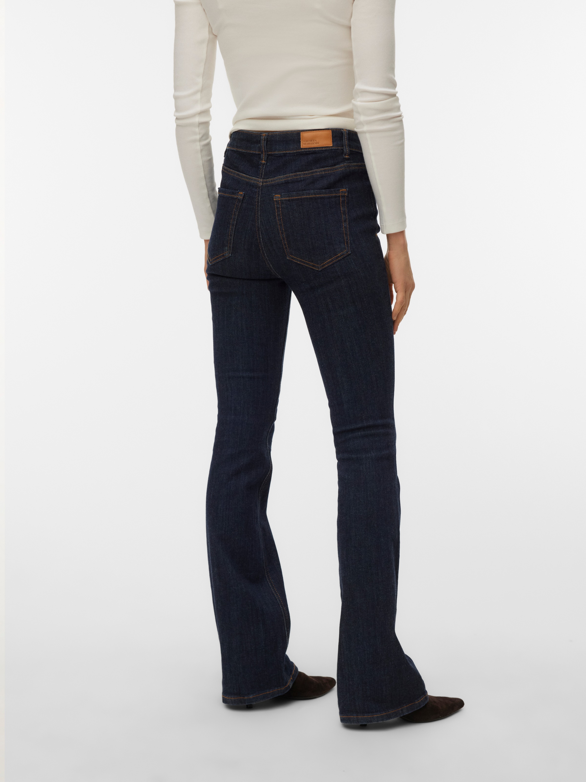 Vero Moda Bootcut-Jeans »VMFLASH MR FLARED JEANS LI3190 NOOS« Baumwollmischung, flared fit, regular waist