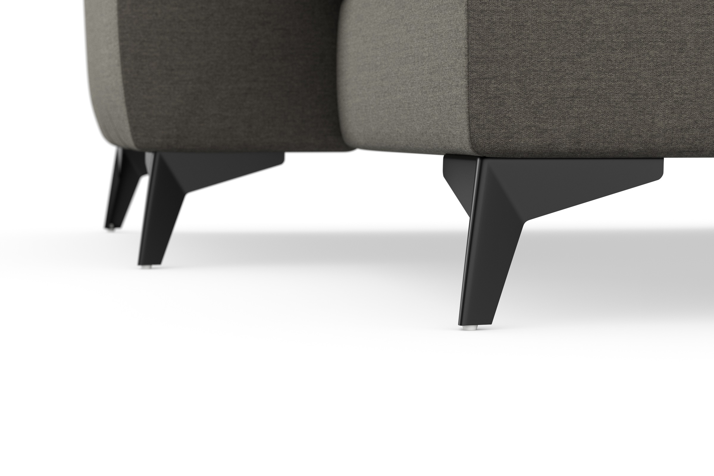 sit&more Wohnlandschaft »Sinatra U-Form«, optional mit Kopfteilverstellung und Armteilfunktion, Metallfüße