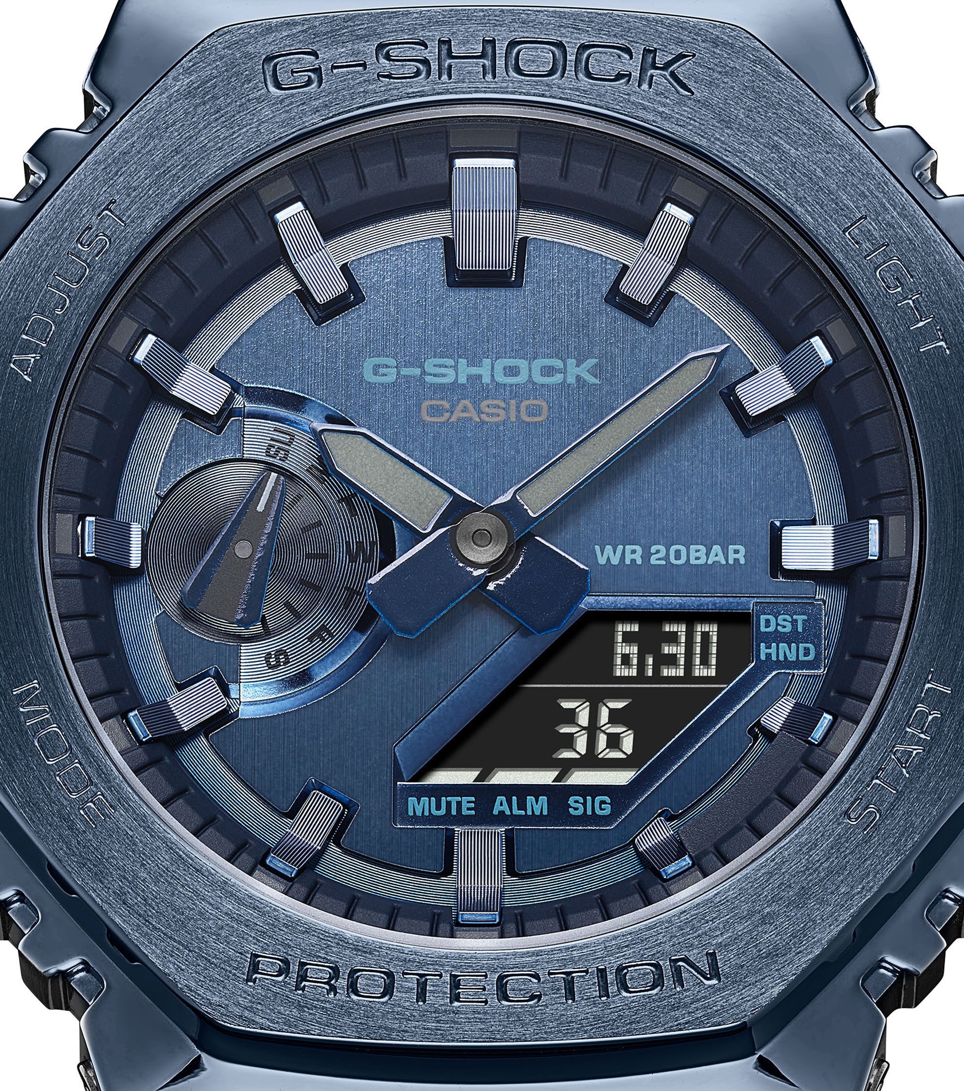 CASIO G-SHOCK Chronograph »GM-2100N-2AER«, Quarzuhr, Armbanduhr, Herrenuhr, digital, bis 20 bar wasserdicht