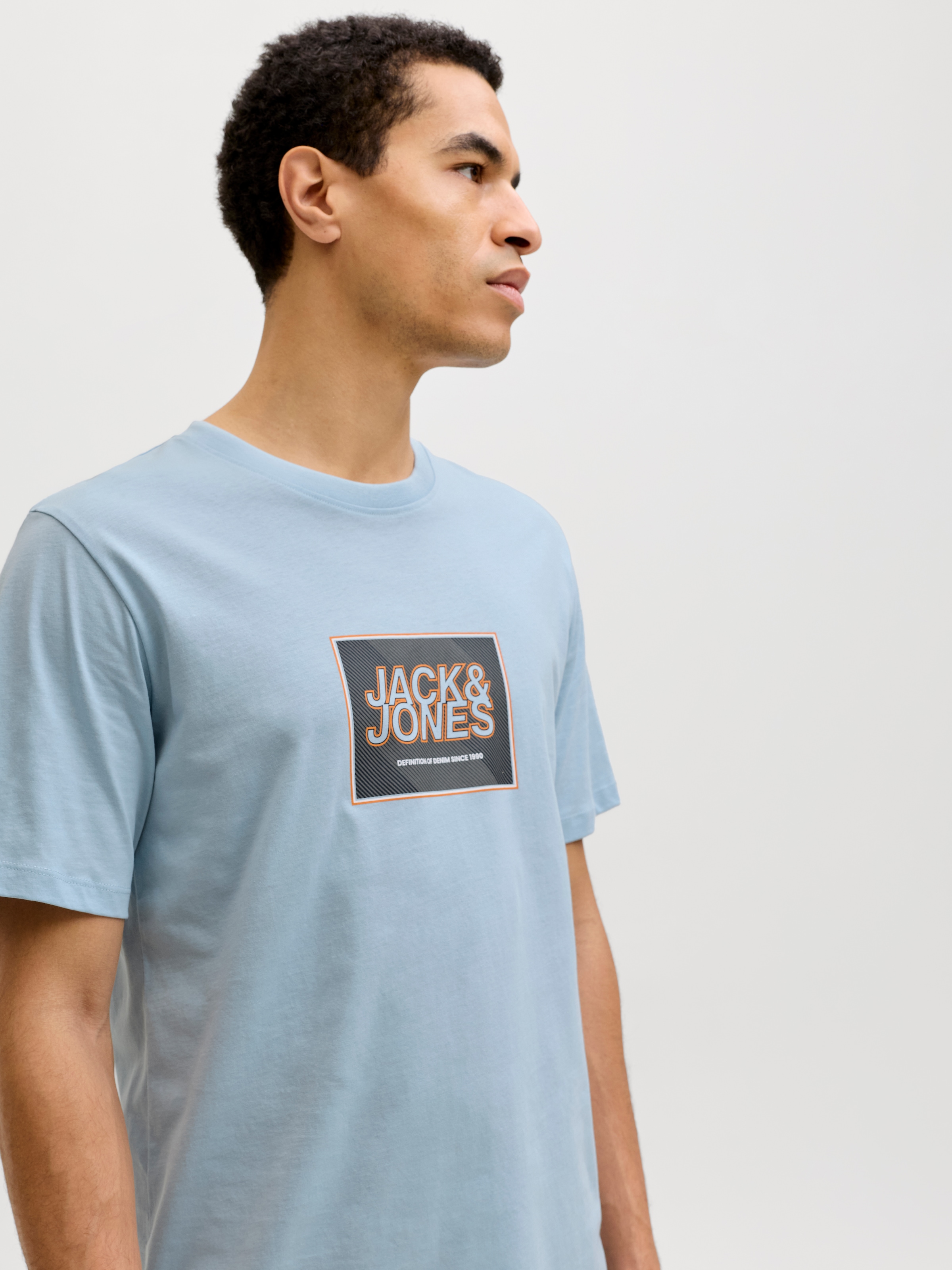 Jack & Jones Rundhalsshirt »JJRAIN TEE SS CREW NECK«