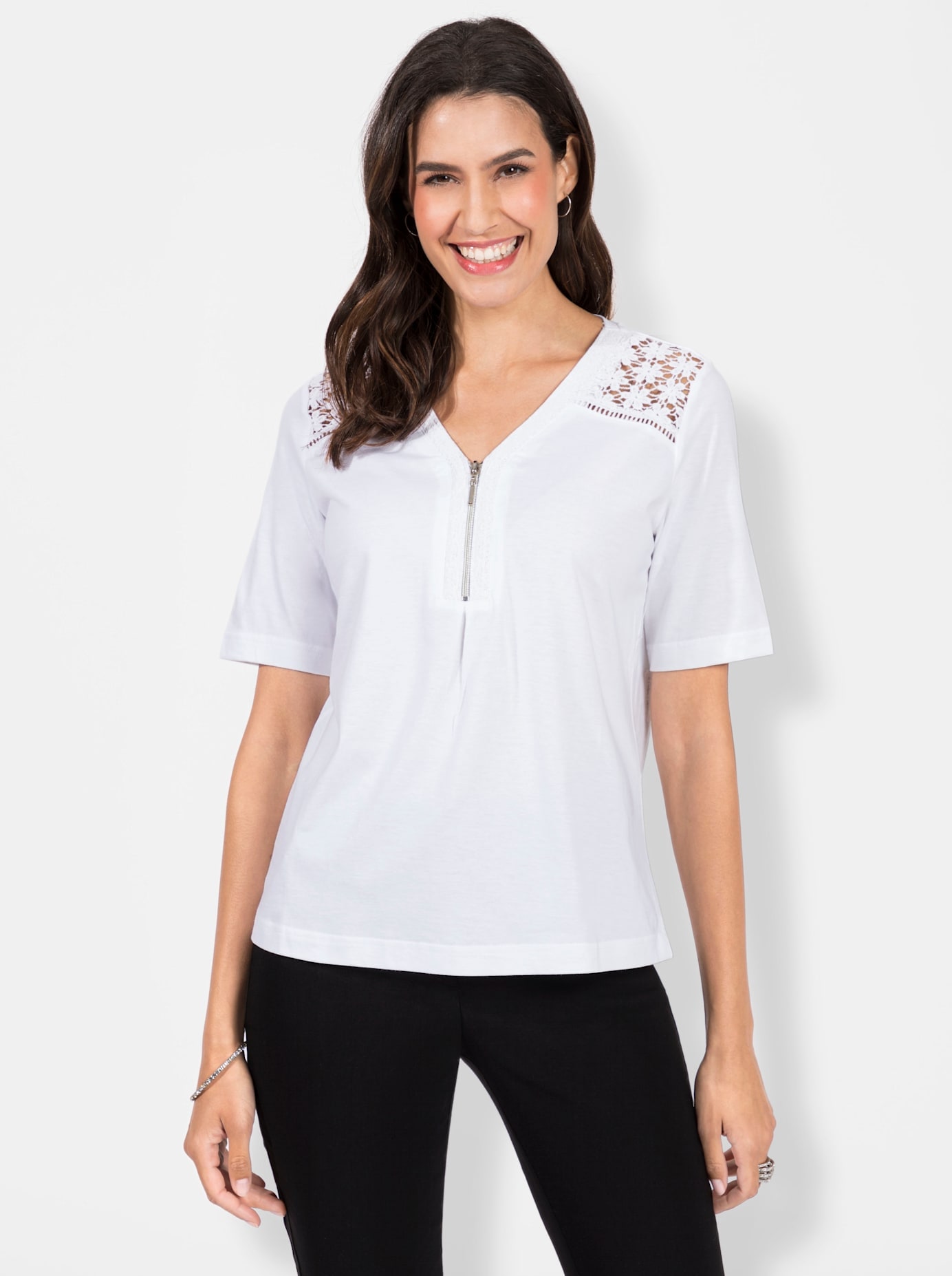 Inspirationen Kurzarmshirt »Shirt«, (1 tlg.)