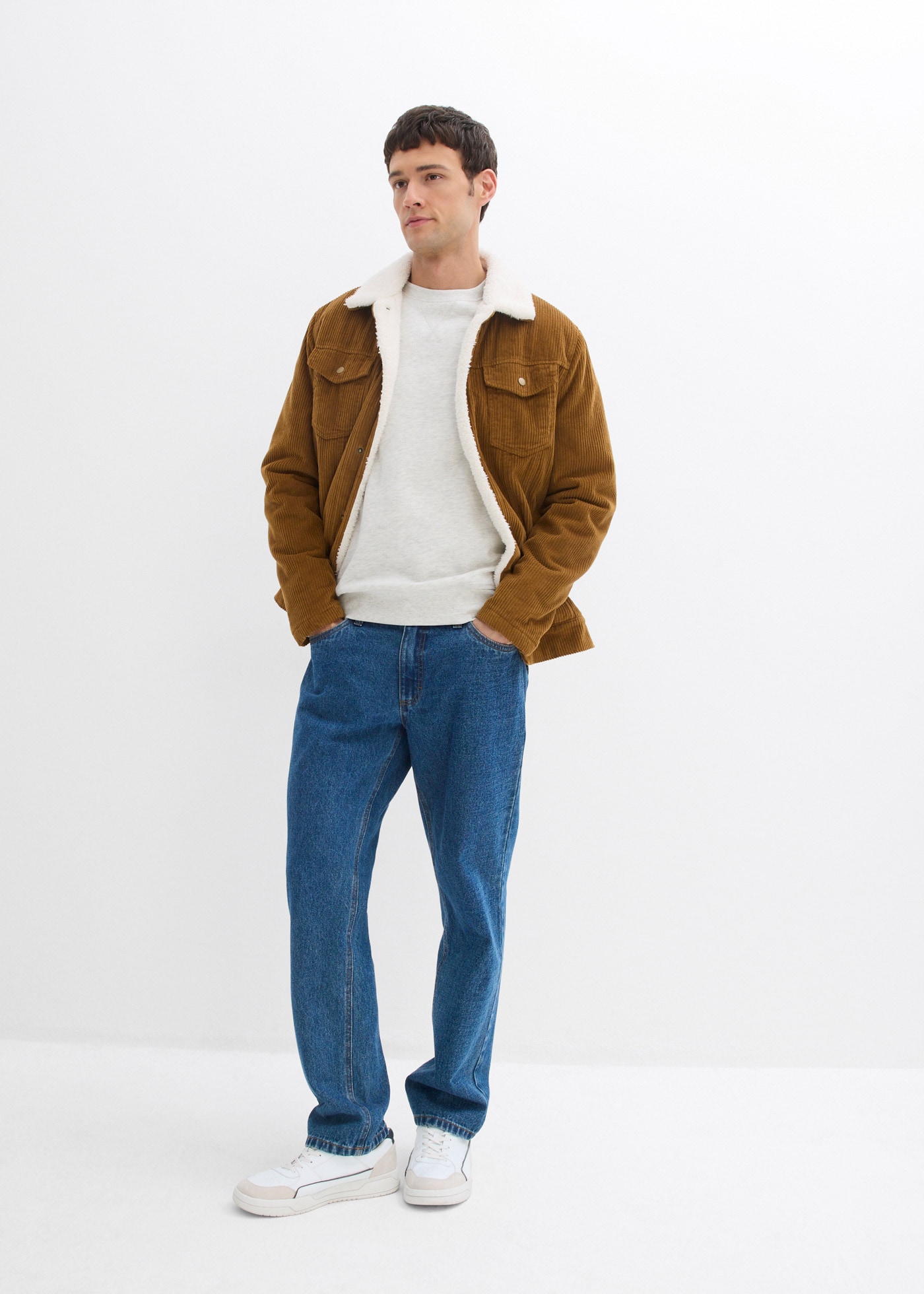 bonprix Sweatshirt, 2 Stk. (2er Pack), mit Rundhals
