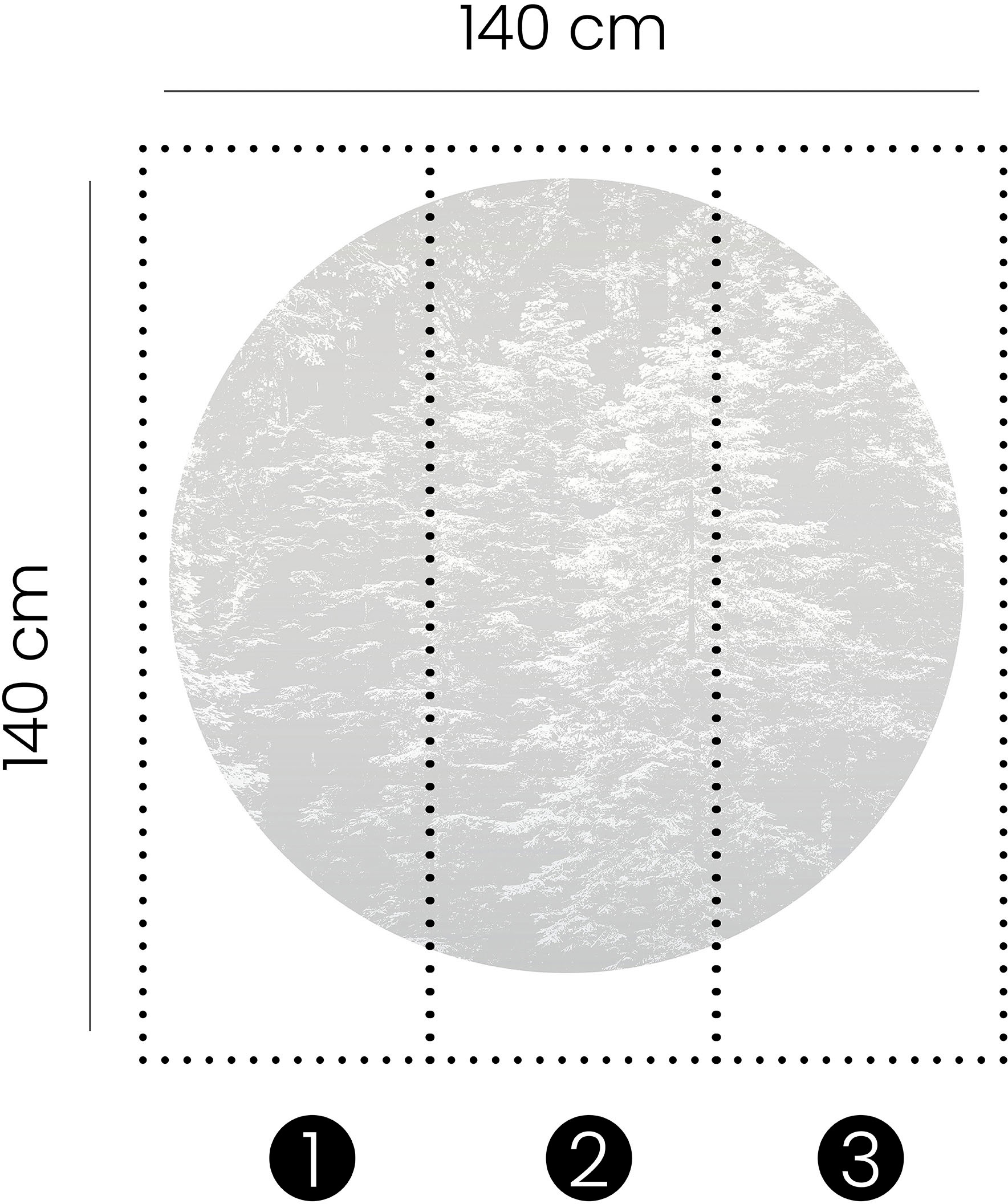 Fashion for walls Fototapete »Hazy Pines« geblümt | gepflegt glatt Phthalate frei