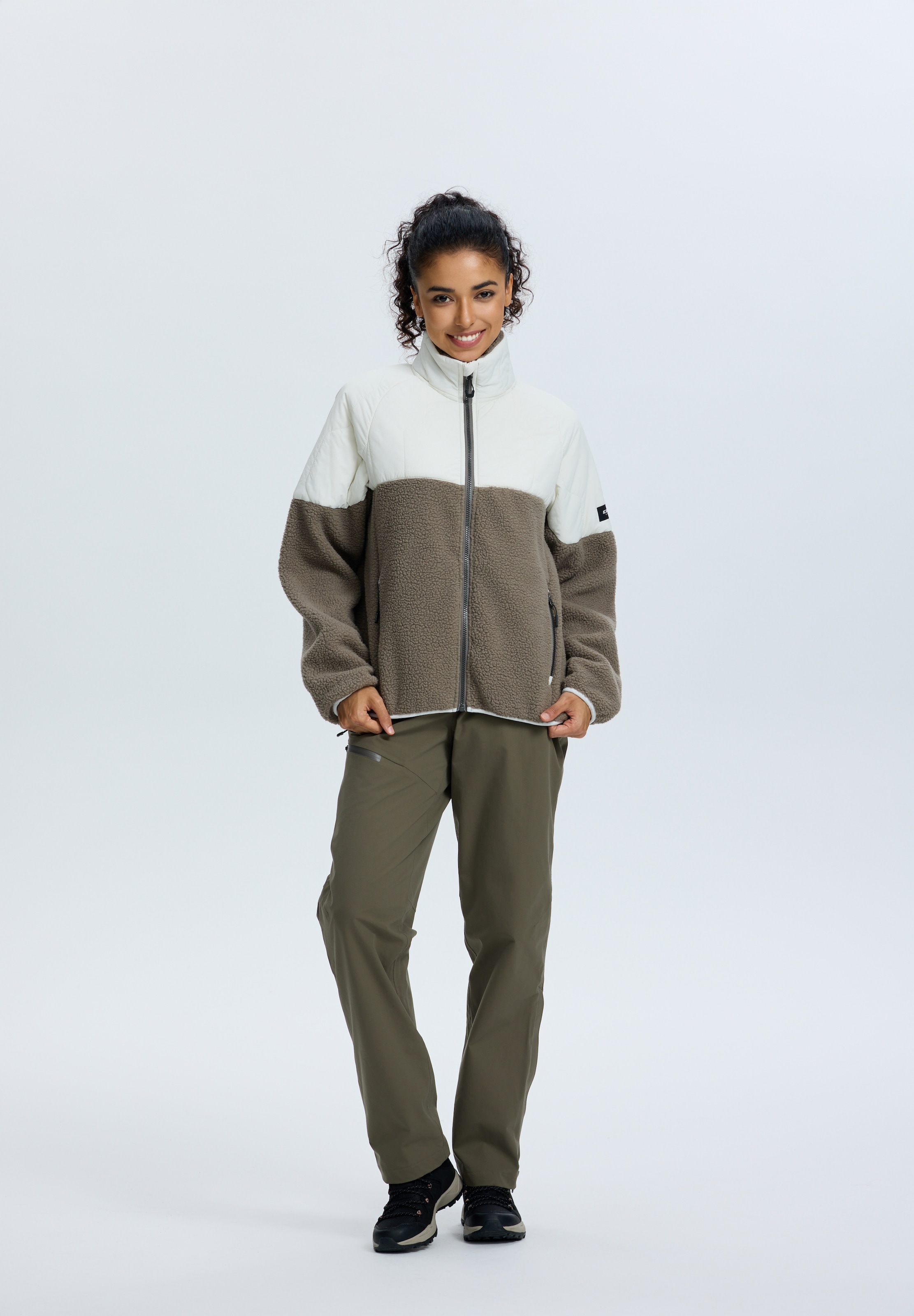 Icepeak Fleecejacke »MAUSTON« 1 Stk. tlg. für aktive Unternehmungen, aus Polyester, lässige Passform