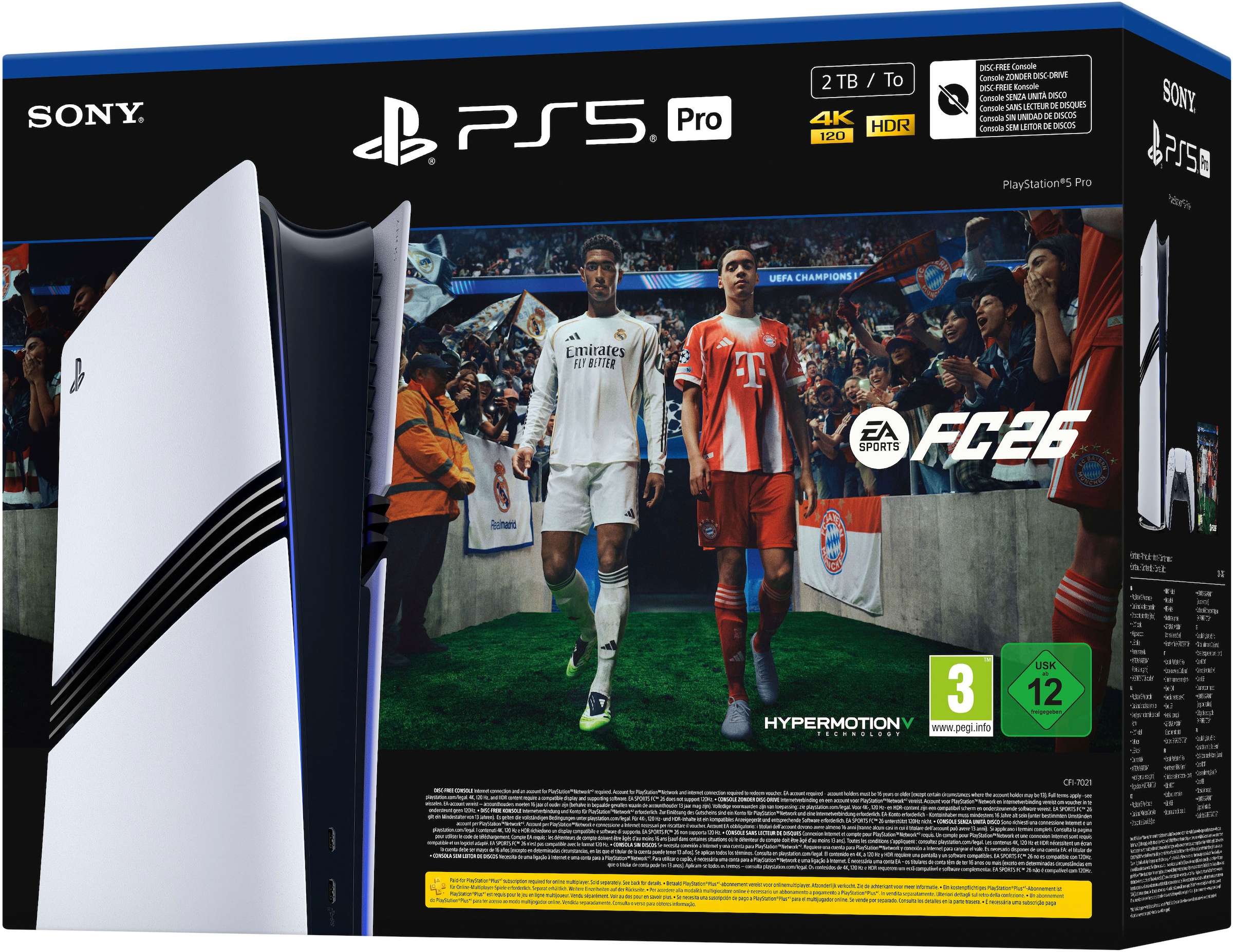 PlayStation 5 Konsolen-Set »PlayStation 5 Pro 2TB – EA SPORTS FC 26 Bundle« 2 TB PlayStation 5 Pro - EA Sports FC 26 Bundle