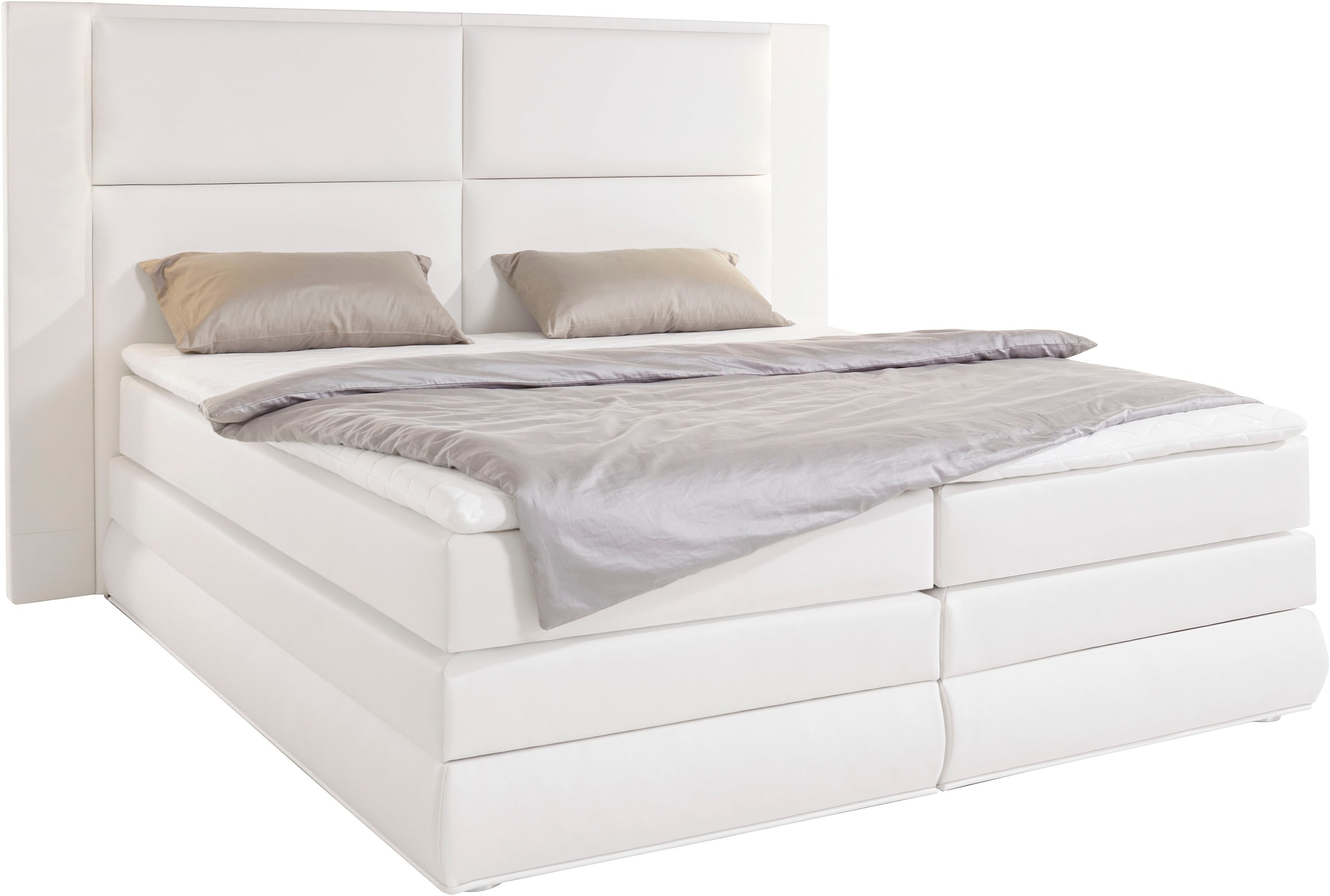 COLLECTION AB Boxspringbett Copenhagen, inklusive Bettkasten und Topper, wahlweise mit LED-Beleuchtung