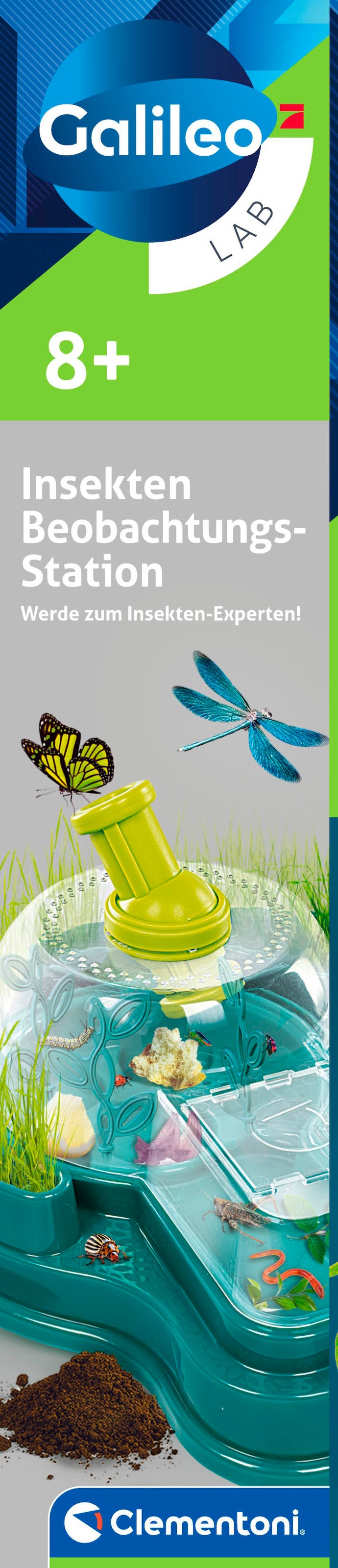 Clementoni® Experimentierkasten »Galileo Lab, Insekten Beobachtungs-Station«