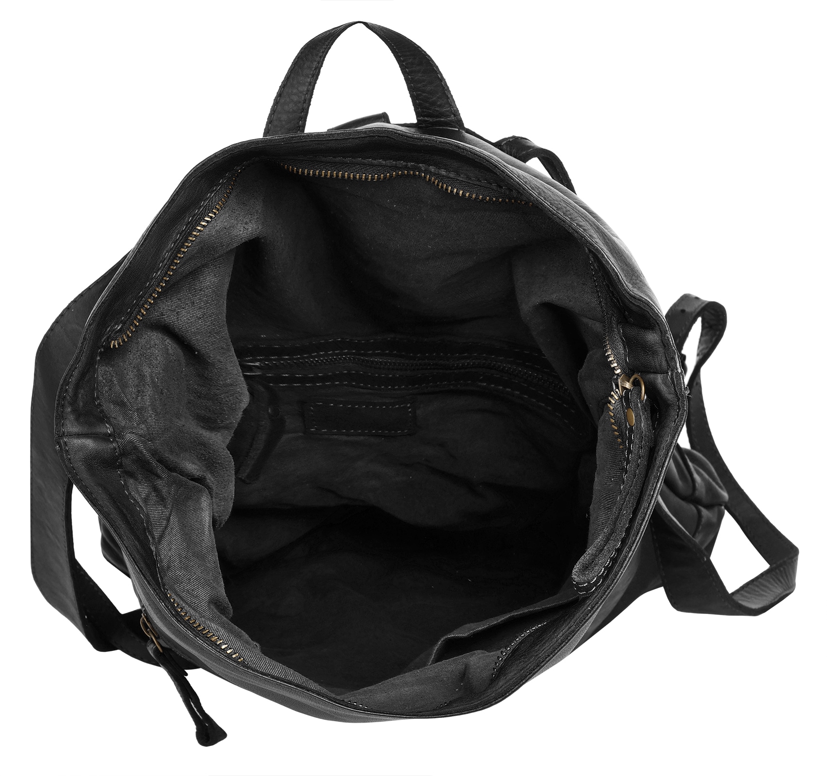 forty° Tagesrucksack »FORTY° Herren, Damen echt Leder, Made in Italy« echt Leder, Made in Italy