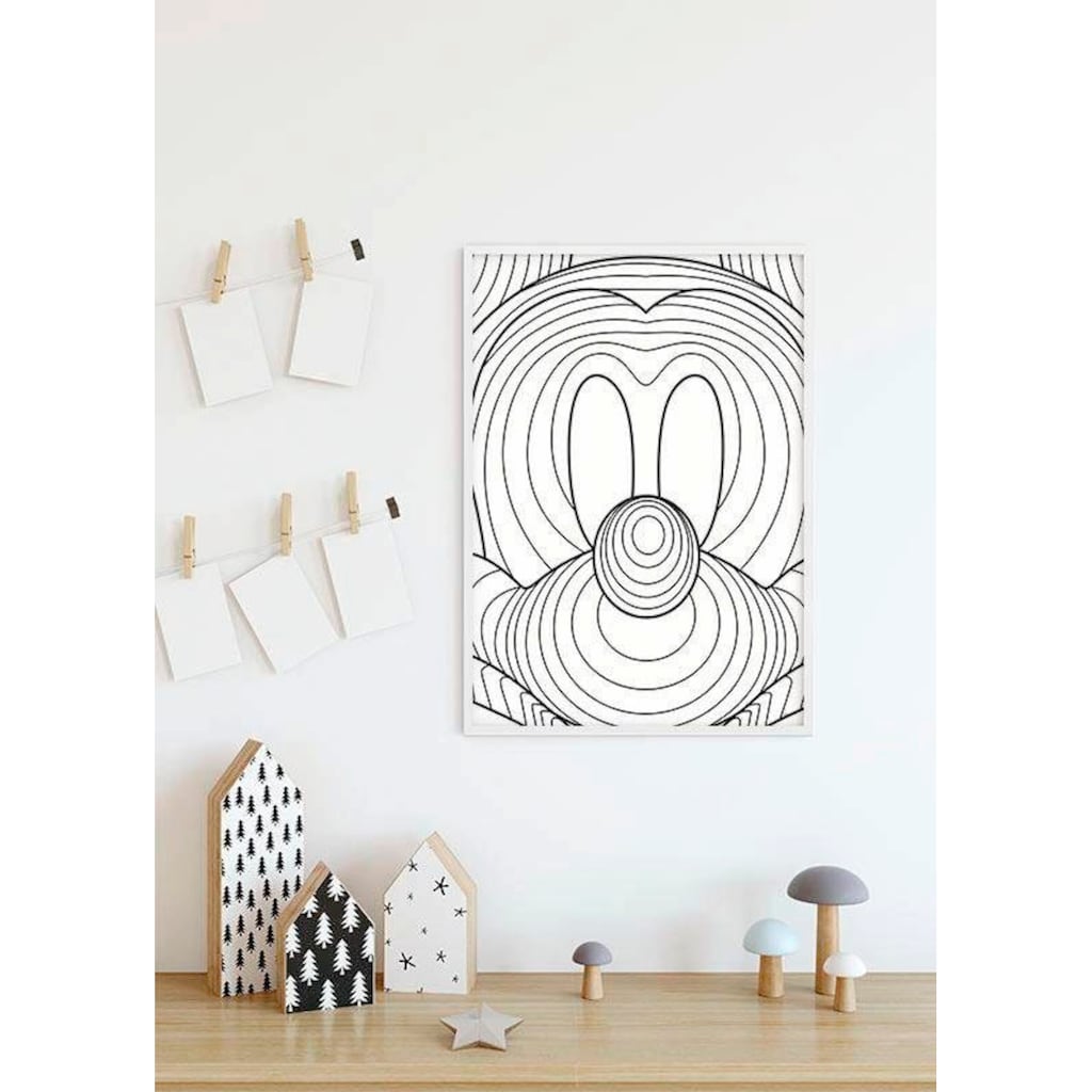 Komar Poster »Mickey Mouse Lines«, Disney, (1 St.)