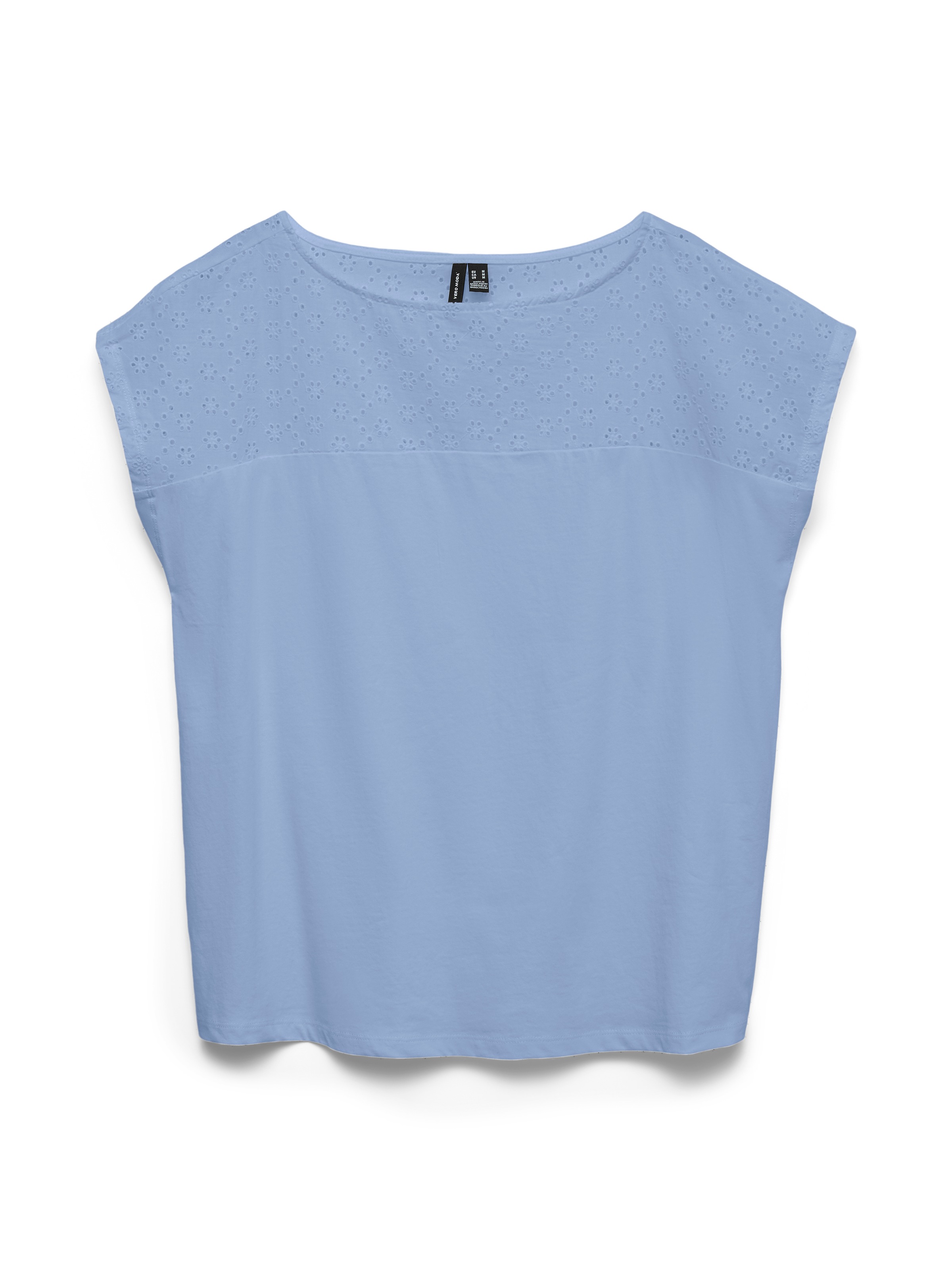 Vero Moda Spitzentop »VMJANNI CS BOAT NECK TOP JRS GA« Baumwolle