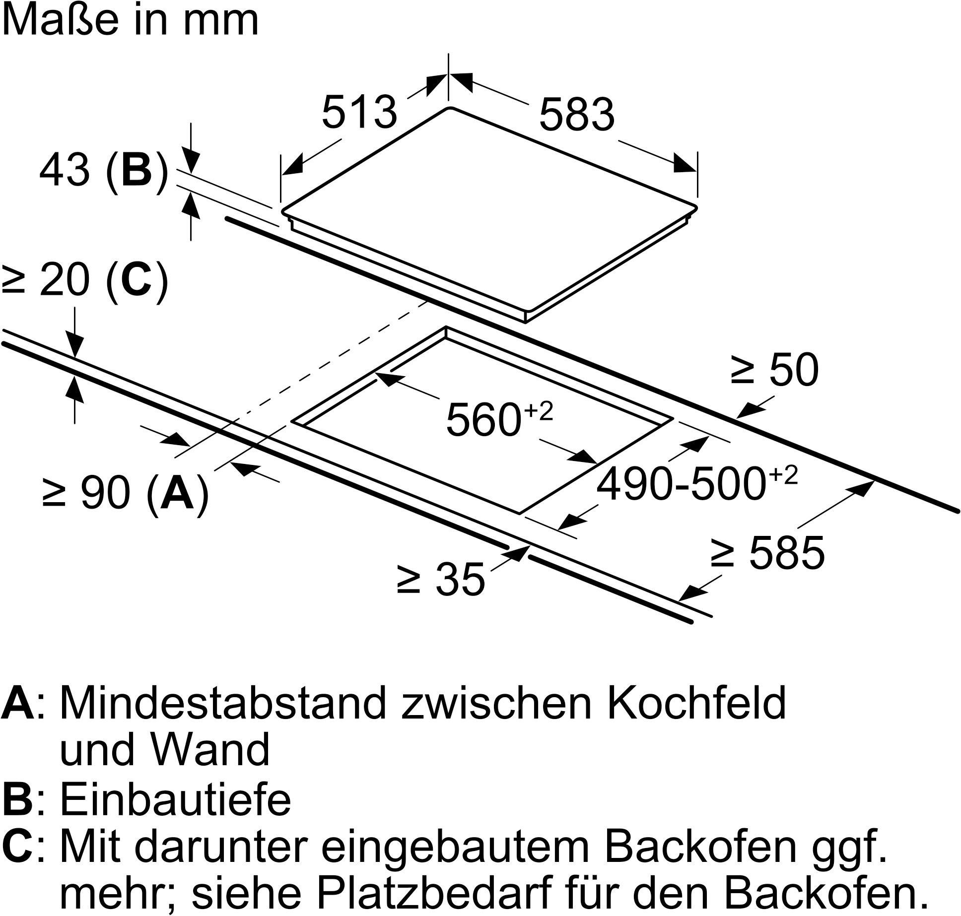 BOSCH Elektro-Herd-Set »HND211VB1«, mit Teleskopauszug nachrüstbar, 3D Heißluft