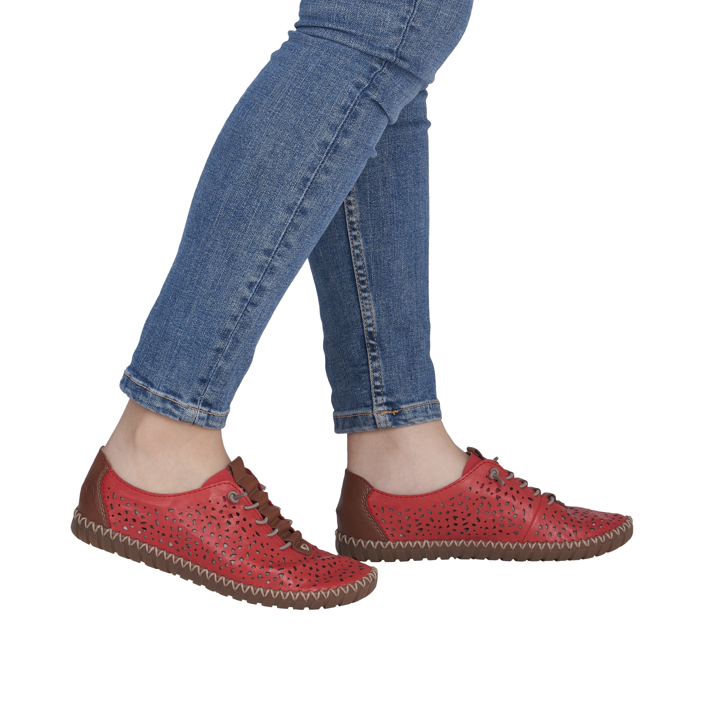 Rieker Slipper  Schlupfschuh, Halbschuh, Barfußschuh mit Perforation