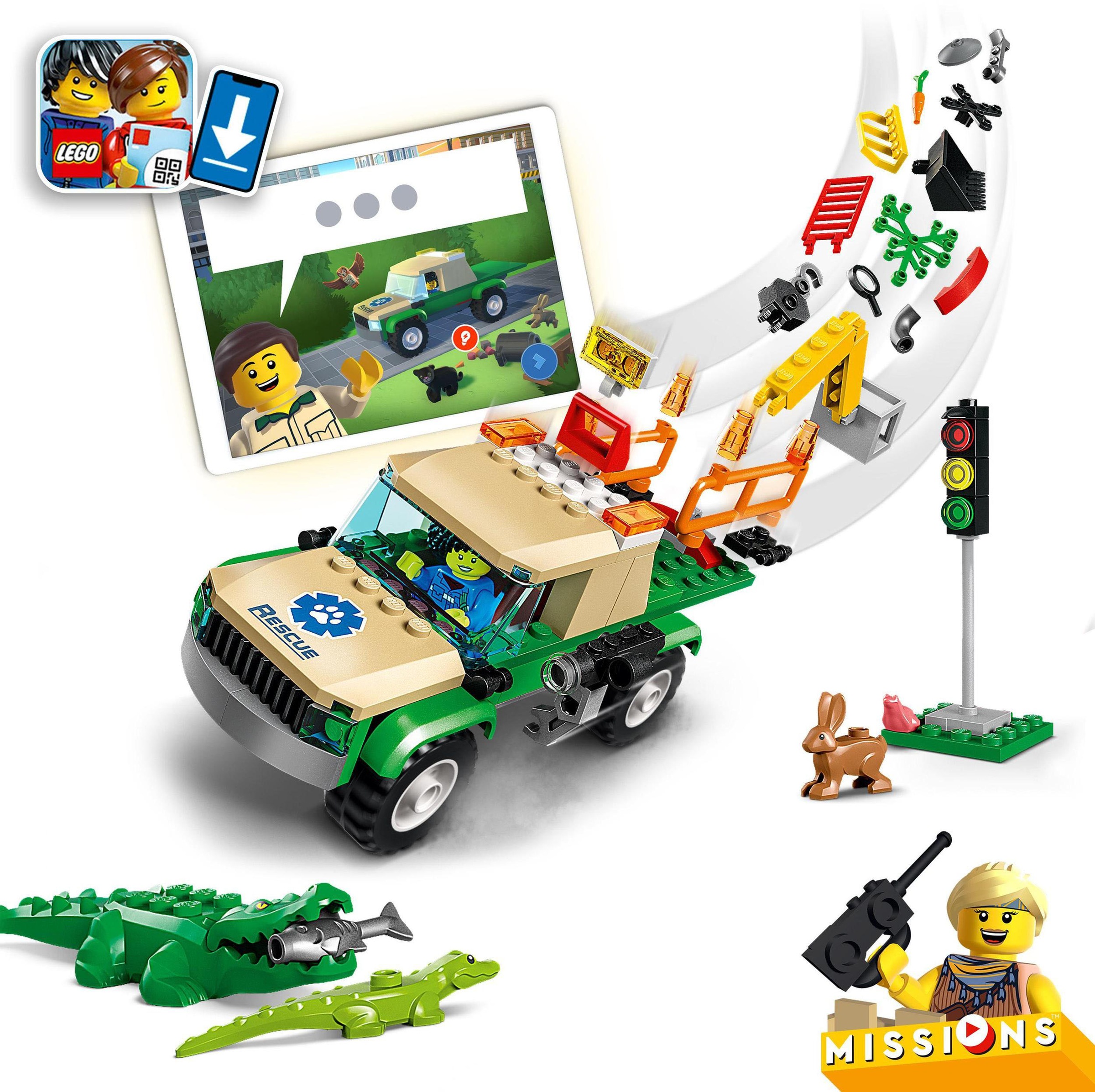 LEGO® Konstruktionsspielsteine »Tierrettungsmissionen (60353), LEGO® City«, (246 St.), Made in Europe