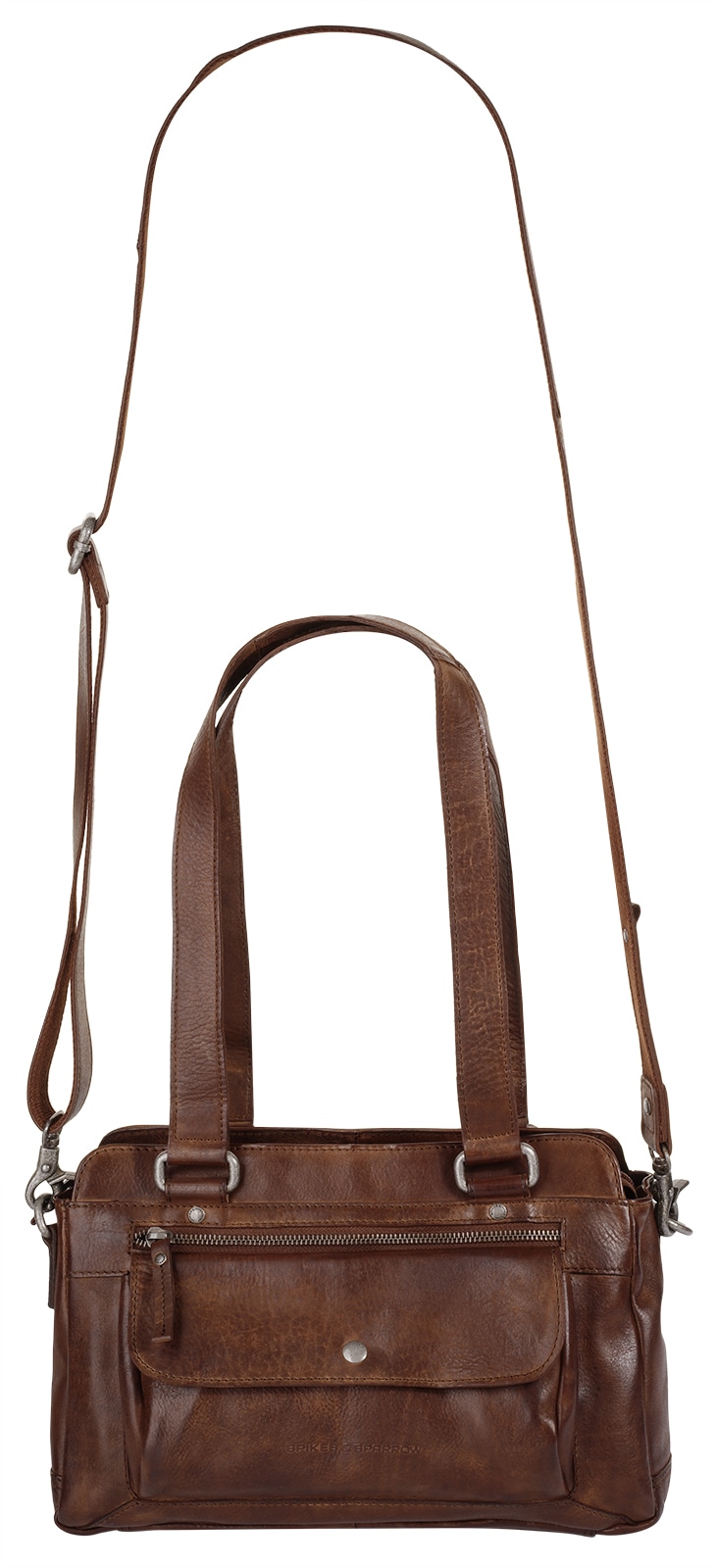 Spikes & Sparrow Henkeltasche, echt Leder