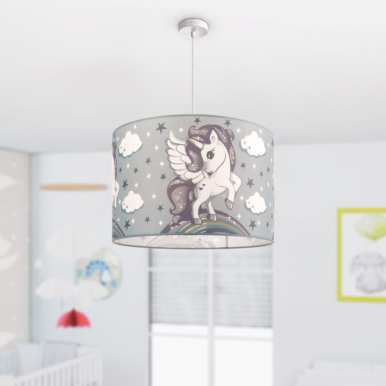 bei Einhorn, Pendelleuchte Lampe Kinderzimmer Home Kinderlampe OTTO 1 LED »Cosmo E27 Mit bestellen Deckenlampe flammig-flammig, 213«, Paco