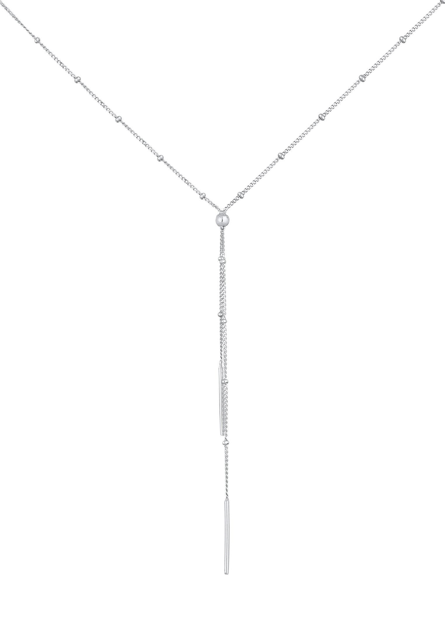 Elli Y-Kette »Halskette Y-Kette Kugel Stab Minimal 925 Silber«