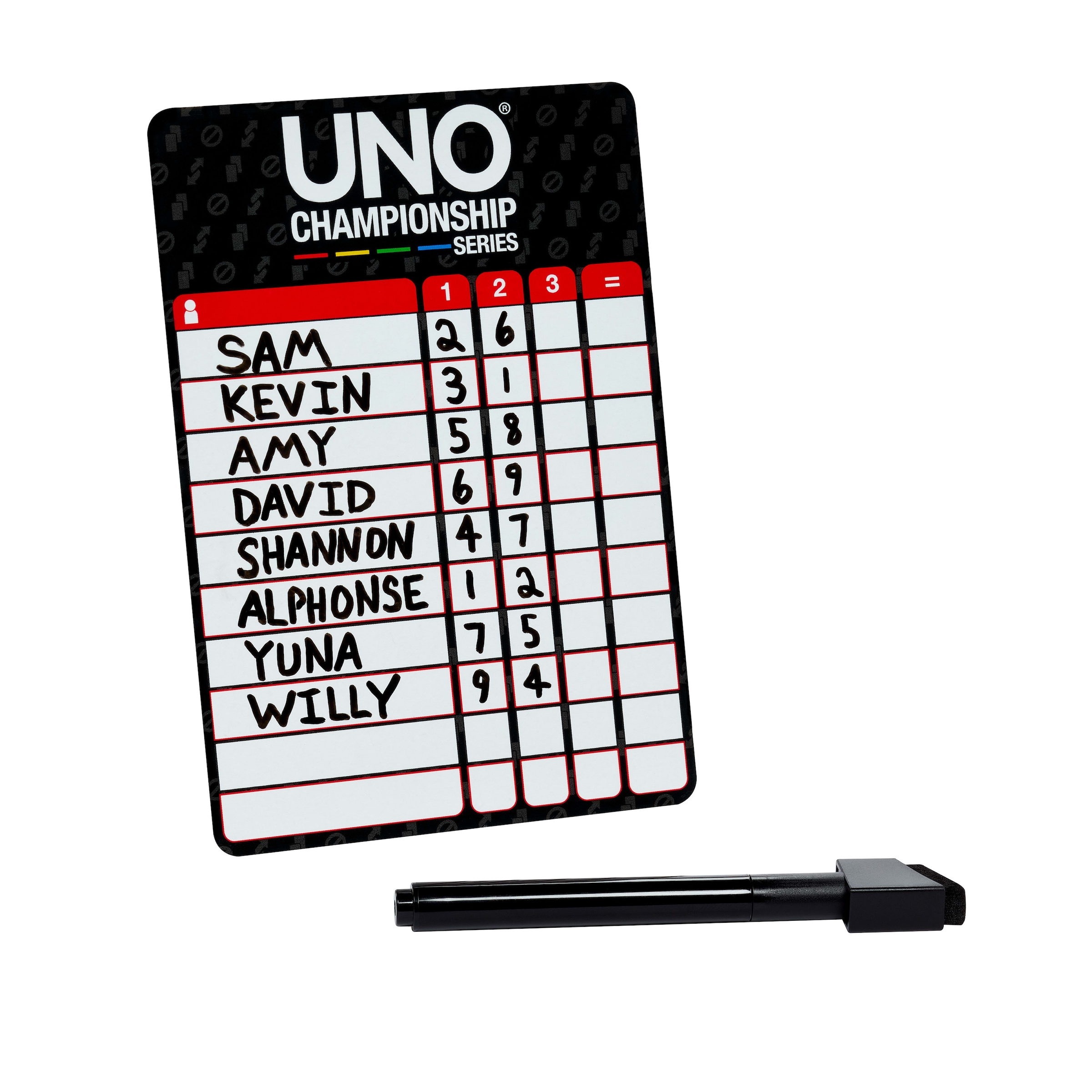 Mattel games Spiel »UNO Championship Turnier-Set« mit 2 Kartendecks
