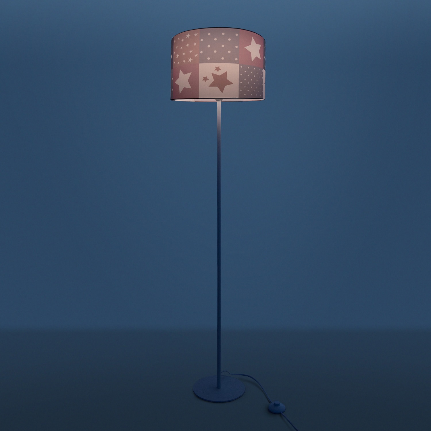 Paco Home Stehlampe »Cosmo 345«, 1 flammig, Leuchtmittel E27 | ohne Leuchtmittel, Kinderlampe LED Kinderzimmer Lampe Sternen Motiv, Stehleuchte E27