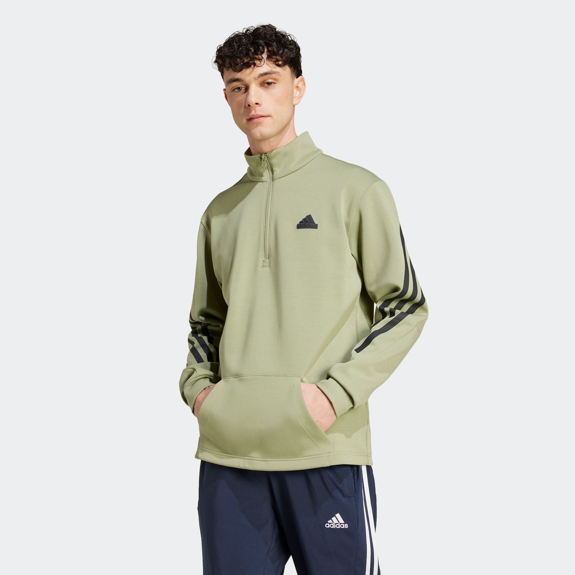 adidas Sportswear Rollkragenpullover »M FI 3S HALFZIP«, (1 tlg.)