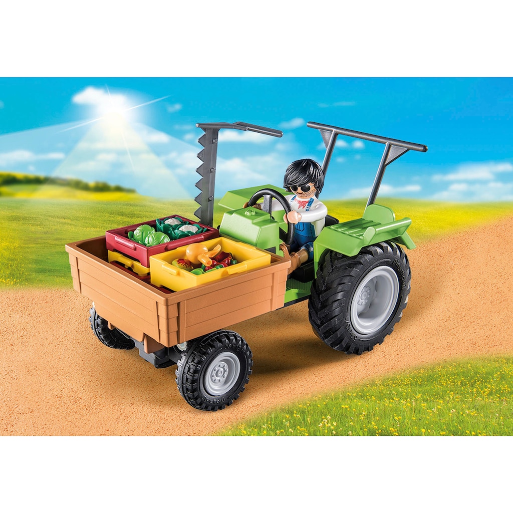 Playmobil® Konstruktions-Spielset »Traktor mit Hänger (71249), Country«, teilweise aus recyceltem Material; Made in Germany