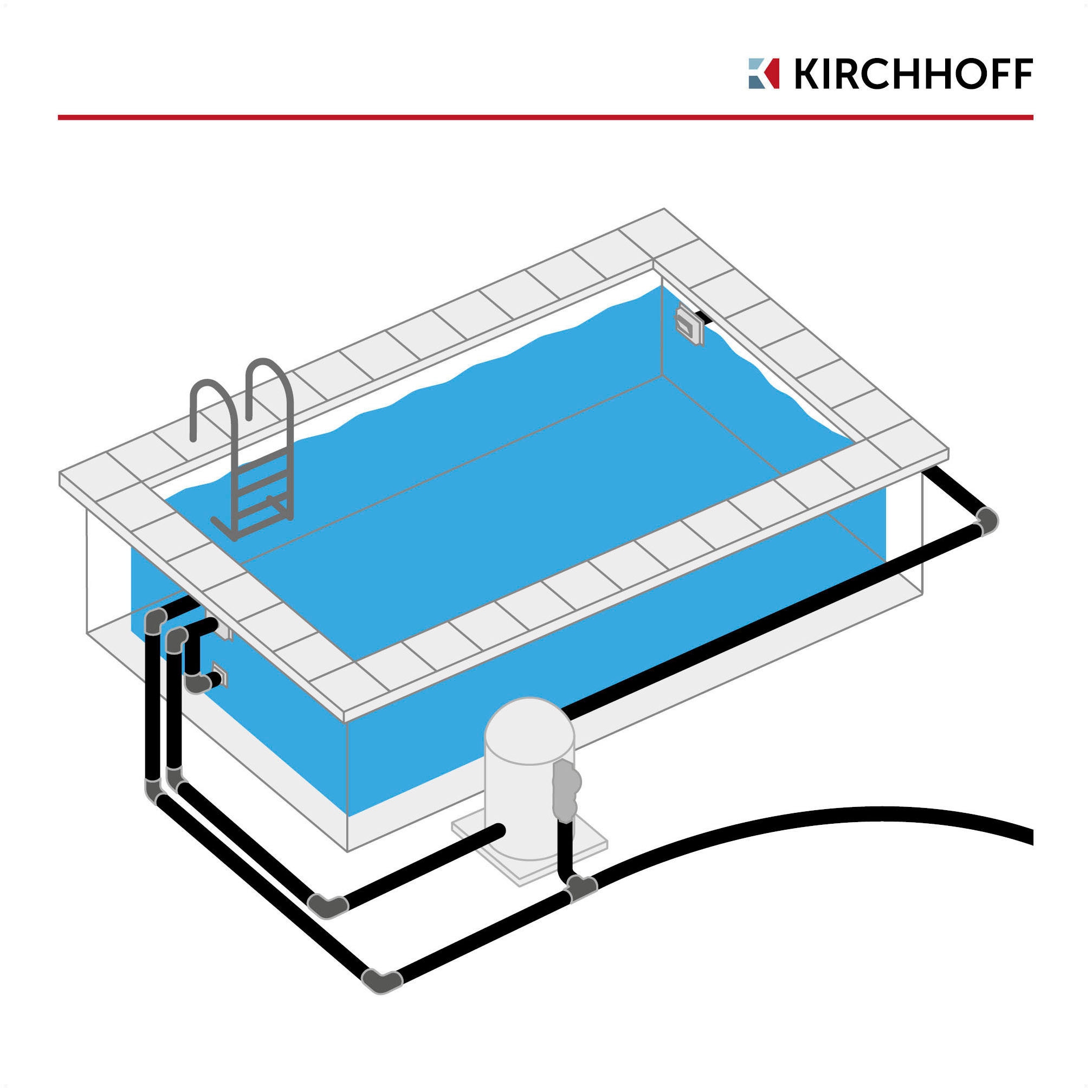 Kirchhoff 2-Wege-Ventil »PVC-Kegelrückschlagventil, Druckrohr, Pool, Teich«, besonders beständig
