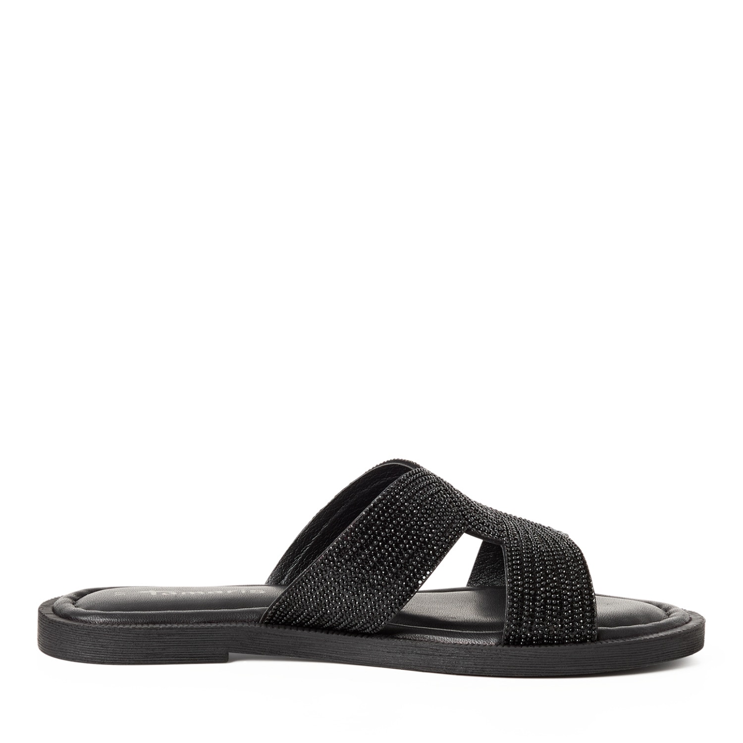 Tamaris Pantolette  Sommerschuh, Schlupfschuh, Flats mit Schmucksteine