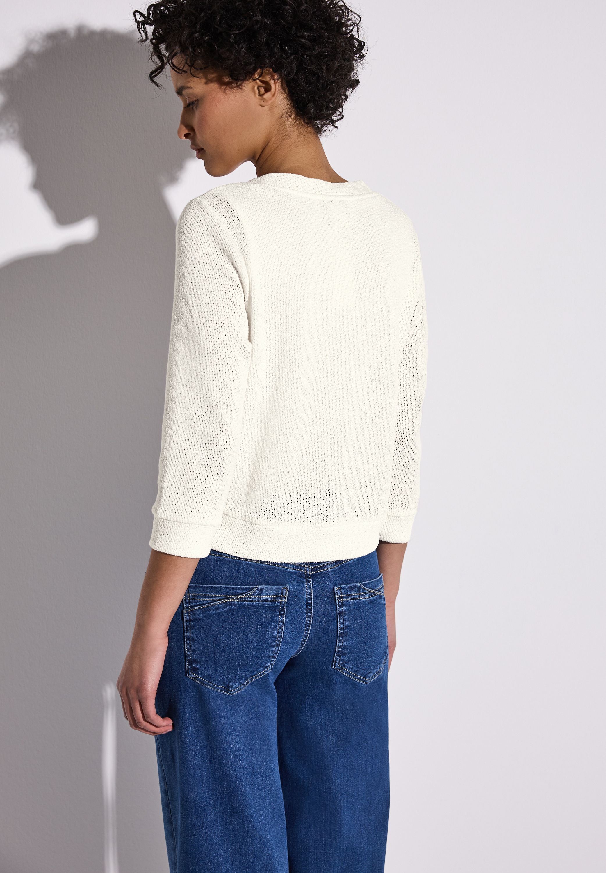 STREET ONE Strickjacke, mit V-Ausschnitt