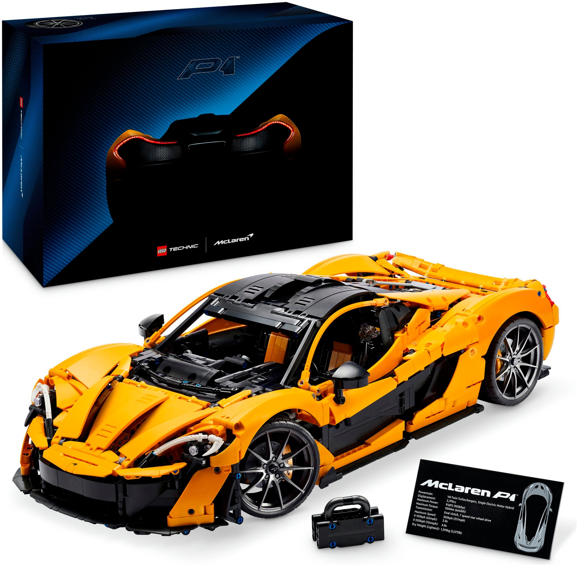 Lego Konstruktionsspielsteine »McLaren P1 (42172), LEGO Technic« Made in Europe in bunt