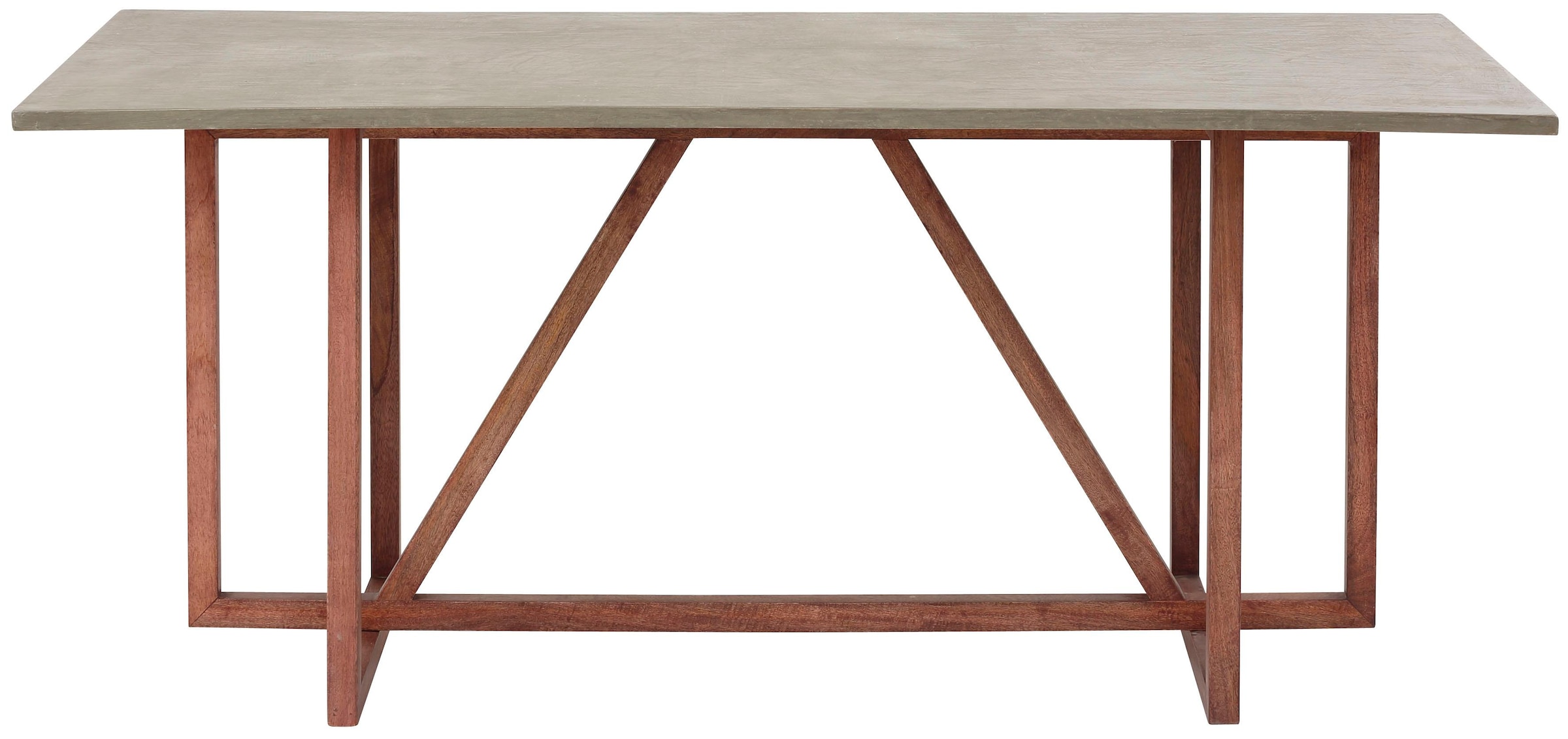 Home affaire Esstisch »Beton«, aus Breite Tischplatte OTTO massiven cm Look, Beton-Optik im 180 Mangoholz, bei